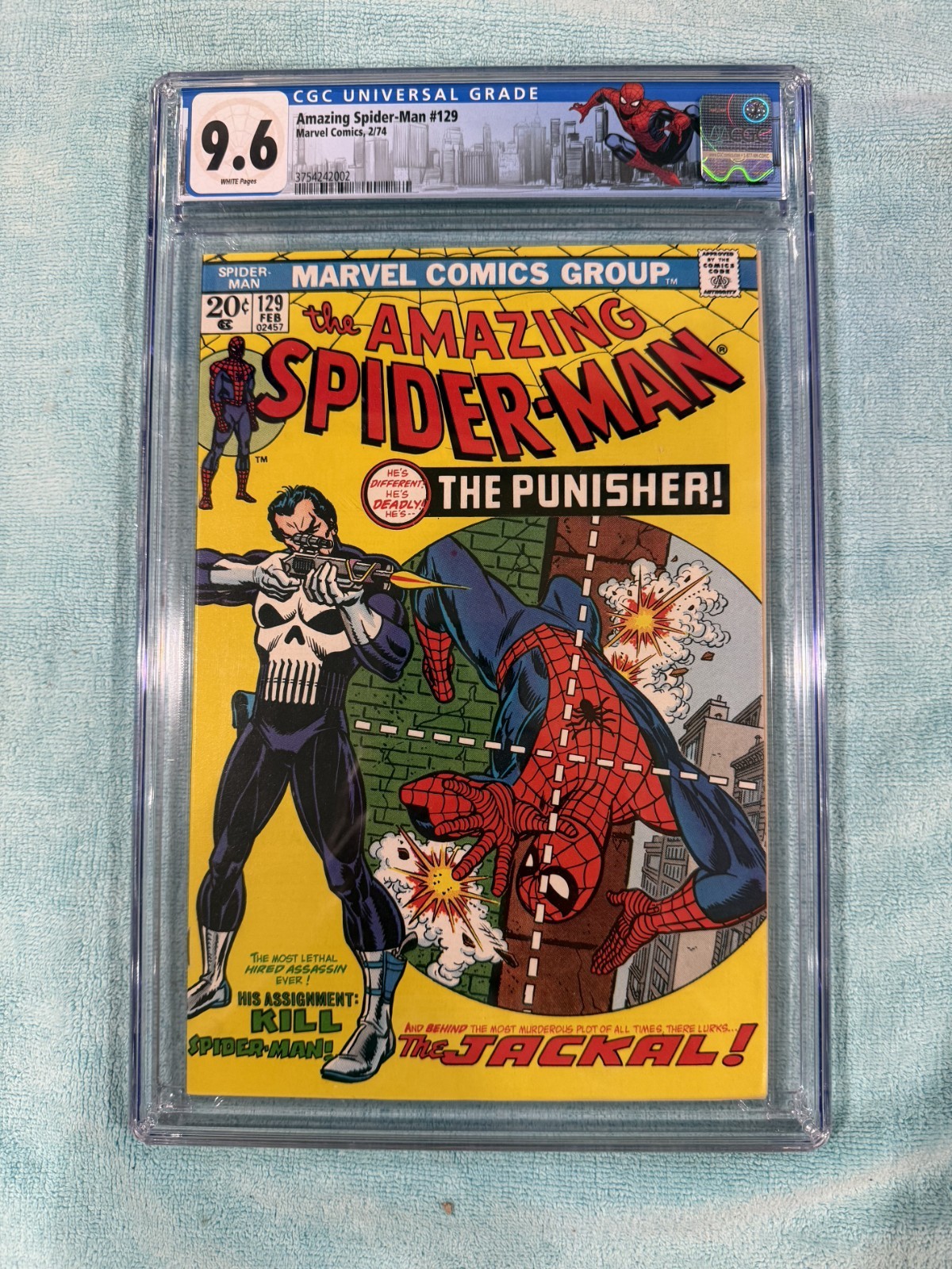 Amazing Spider-Man #129 (1974) Marvel Comics 1st Punisher CGC 9.6 Amazing Spider-Man #129 (1974) Marvel Comics 1st Punisher CGC 9.6
