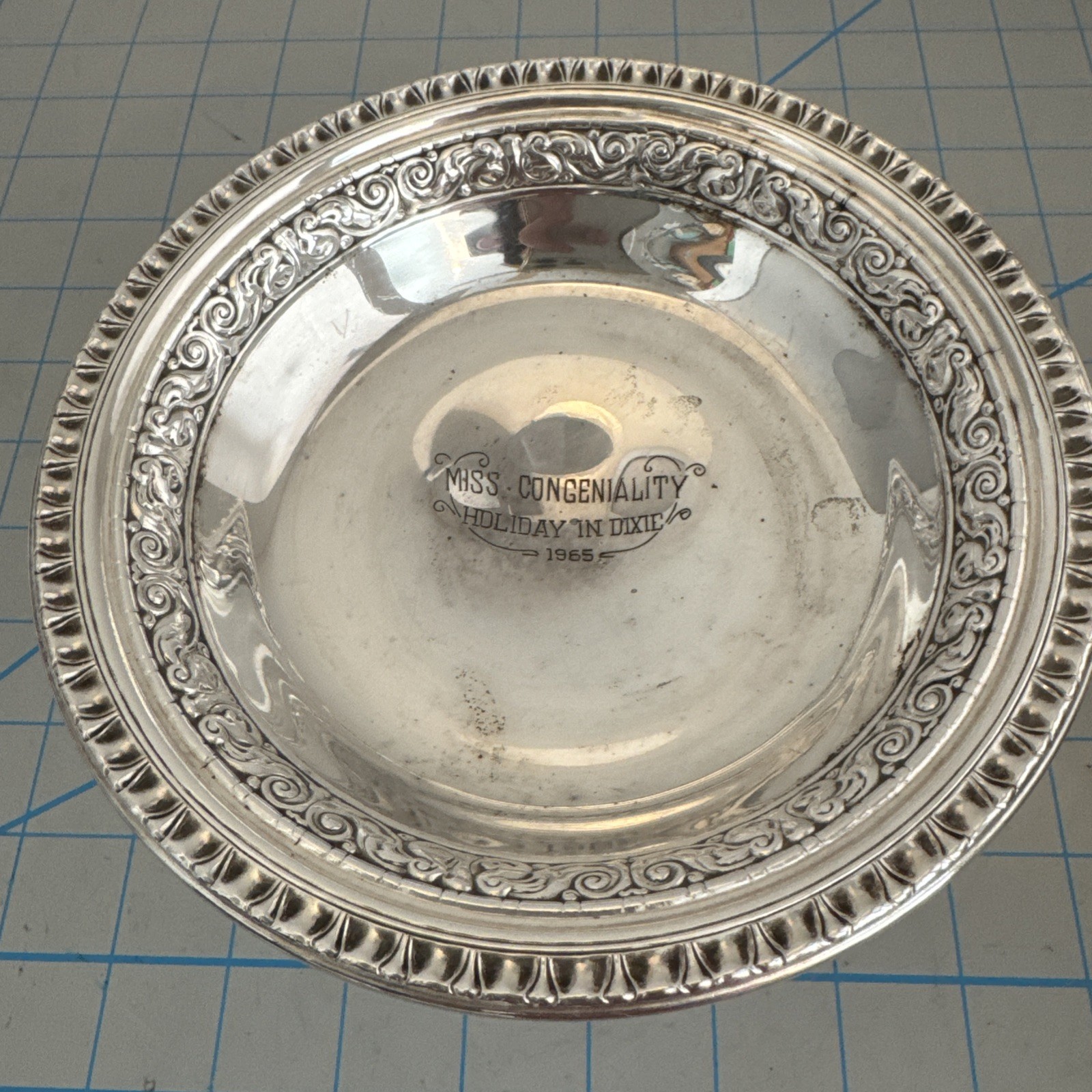Vintage Miss Congeniality Beauty Pageant 1965 Compote Reed & Barton Silverplate