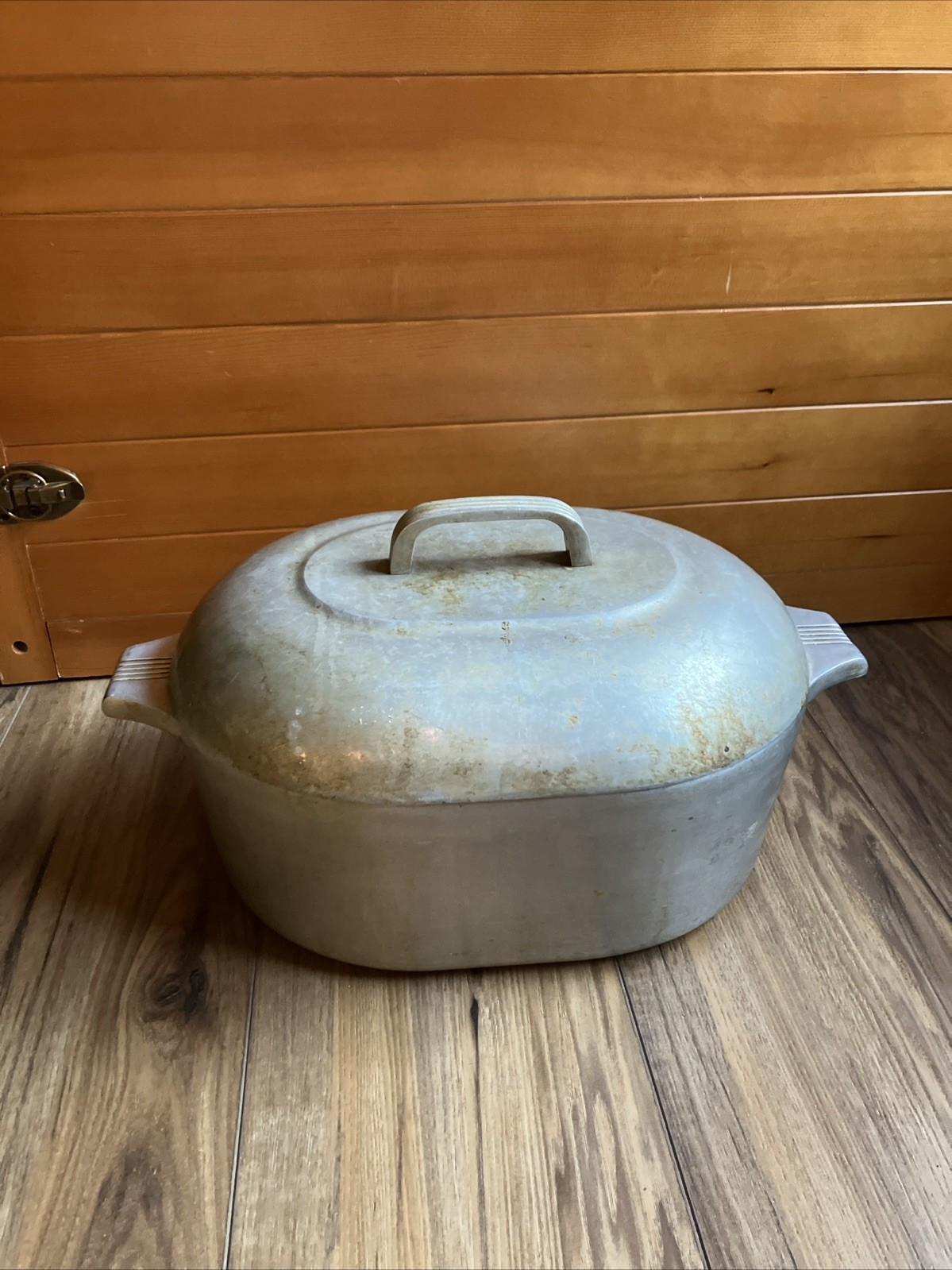 Vintage Wagner Ware Sidney -0- Magnalite 8 Qt 4265 Dutch Oven Roaster w/ Lid
