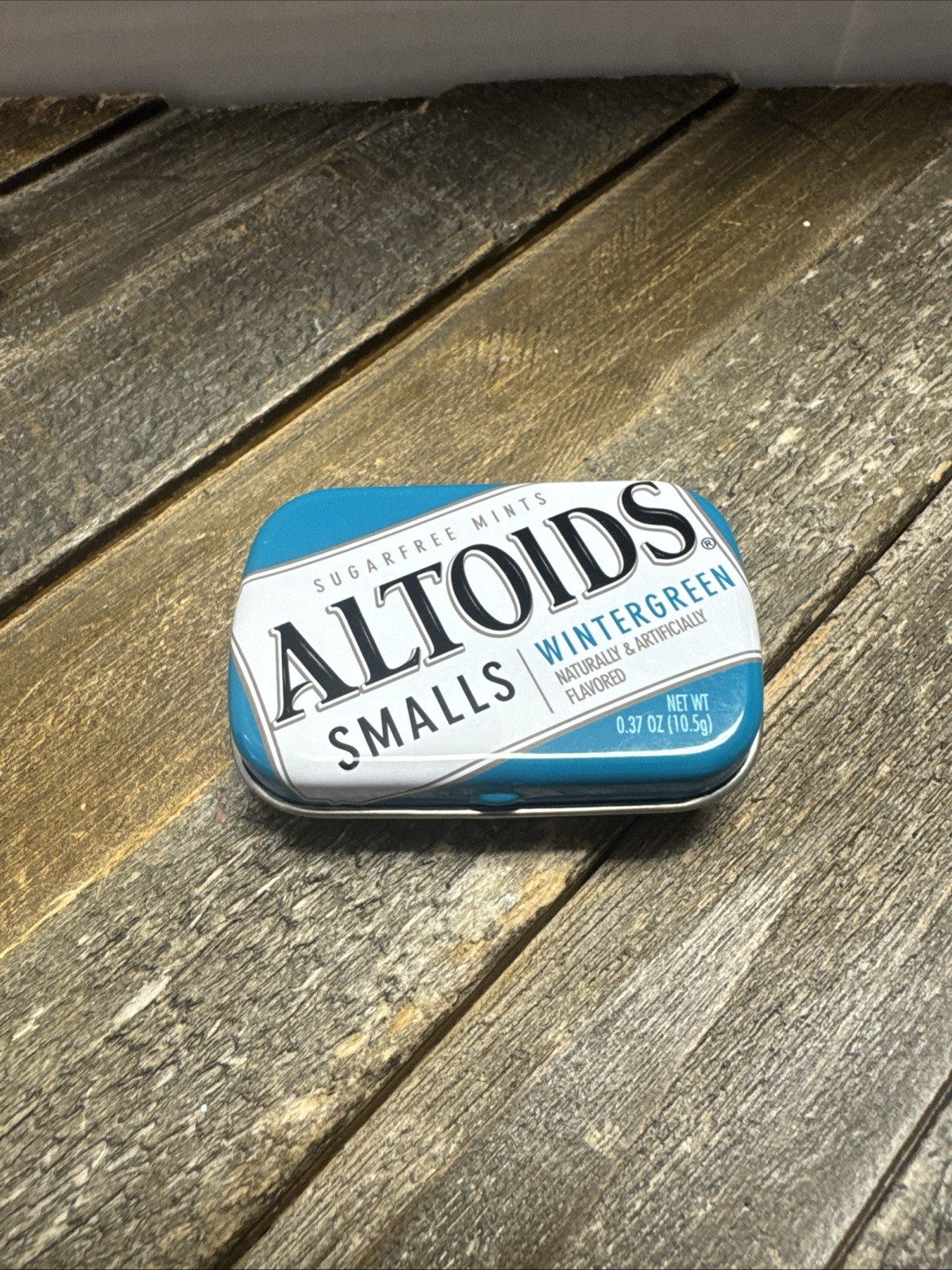 Altoids Smalls Mini empty tin Wintergreen m26