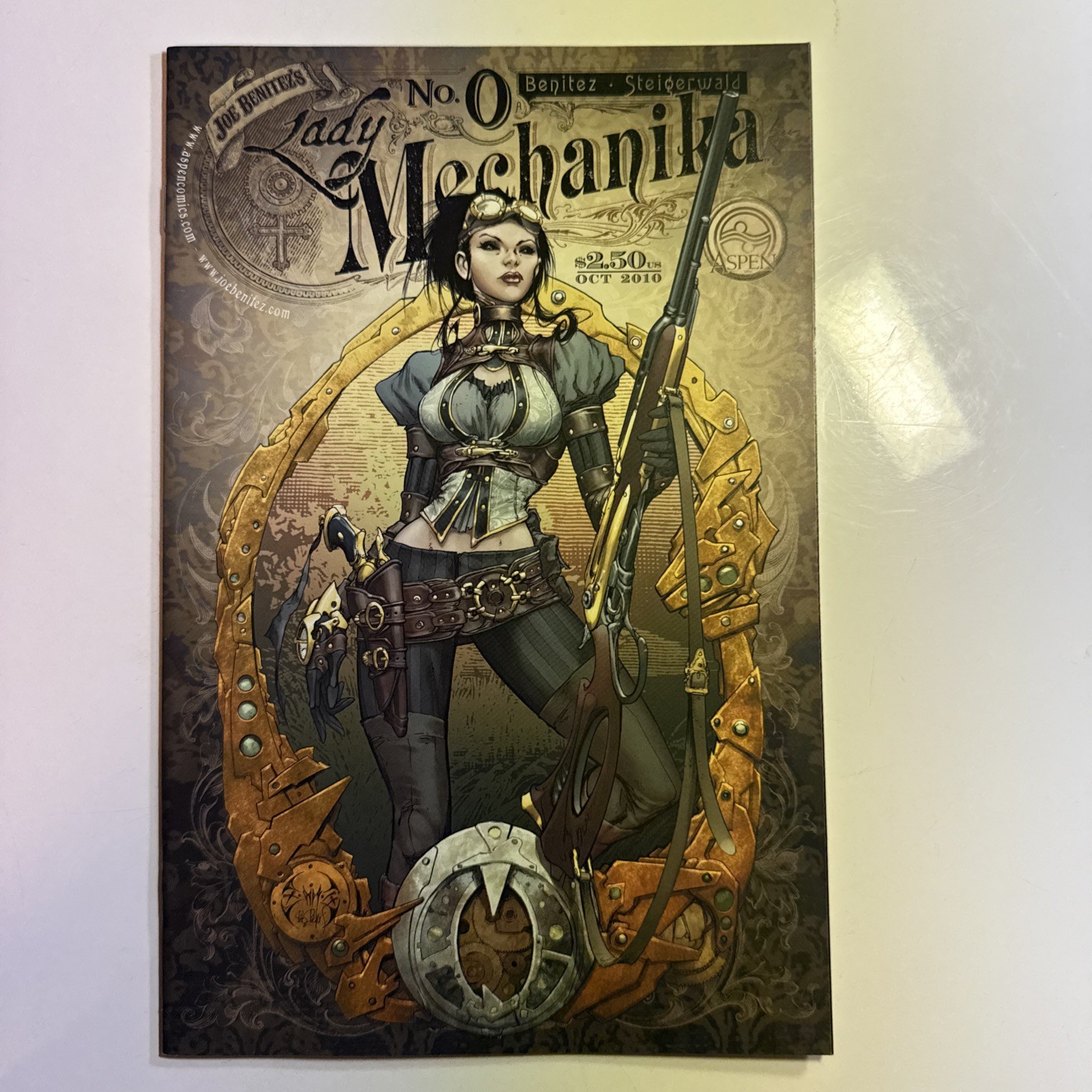 Lady Mechanika #0 1st Appearance 1st Print Steampunk 2010 Aspen Comic Joe Benite