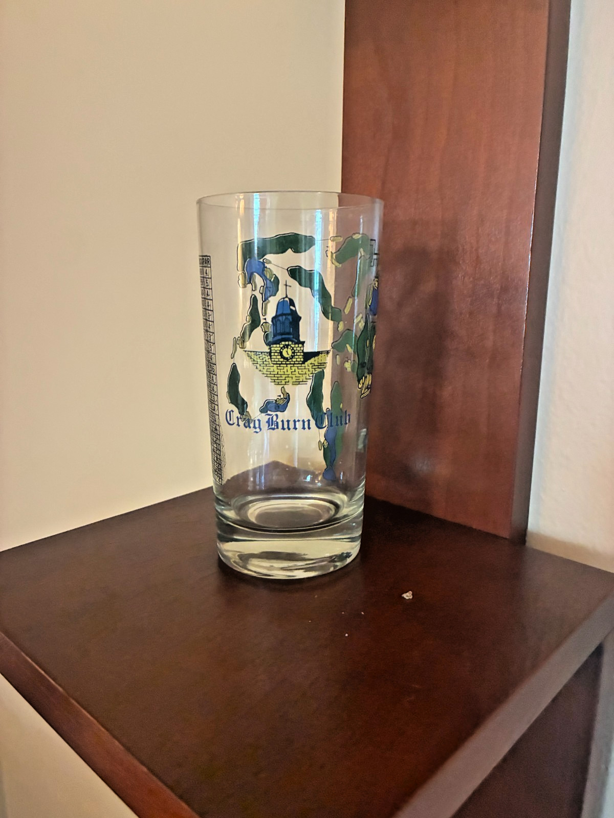 Vintage Crag Burn Club Golf Course Map Highball Glass East Aurora NY Barware ⛳ Vintage Crag Burn Club Golf Course Map Highball Glass East Aurora NY Barware ⛳