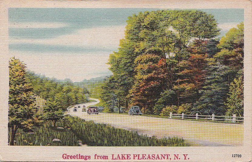 Postcard Greetings Lake Pleasant NY Postcard Greetings Lake Pleasant NY