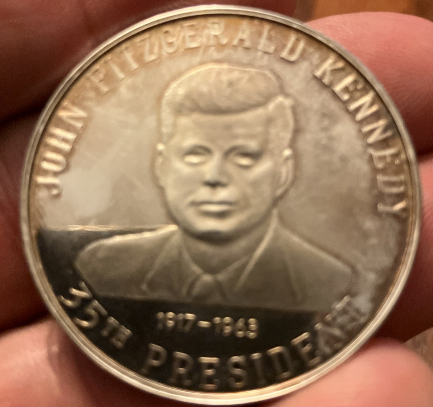 JFK Memorial medallion 1.5\