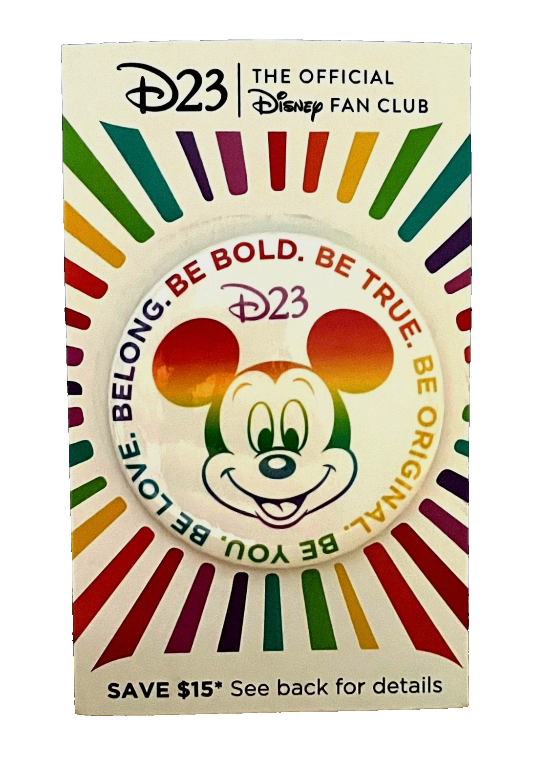 RARE   Disney The Official Fan Club D23 Button   NEW