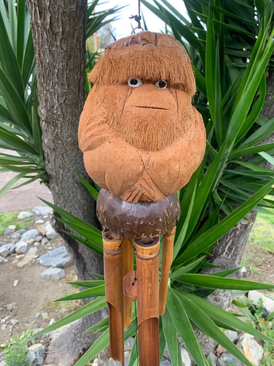 Coconut Monkey Bamboo Wind chime