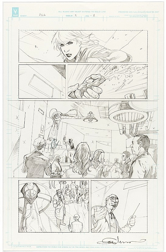Archer & Armstrong #8 page 8 Emanuela Lupacchino Original Comic art Valiant 2013