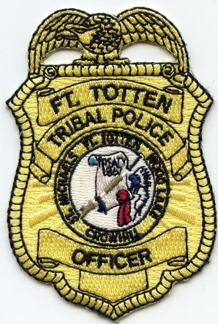 FT FORT TOTTEN NORTH DAKOTA small TRIBAL POLICE PATCH