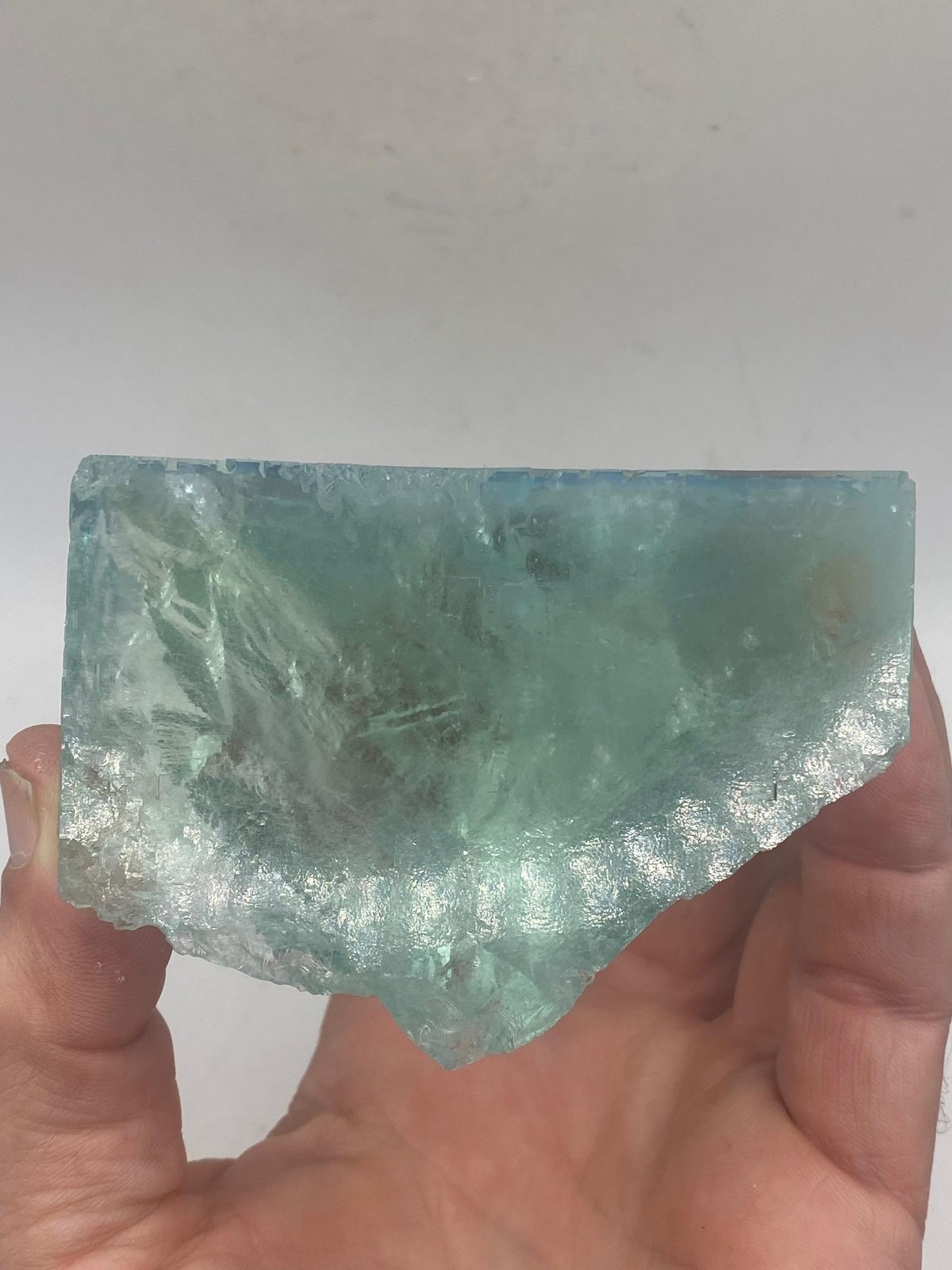 Superb XL Light Blue Fluorite Cube