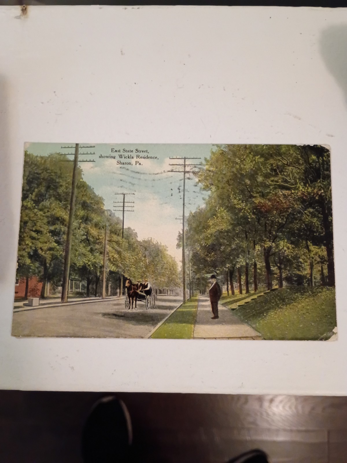 Sharon Pa East State Street Showing Wickla Residence c1910