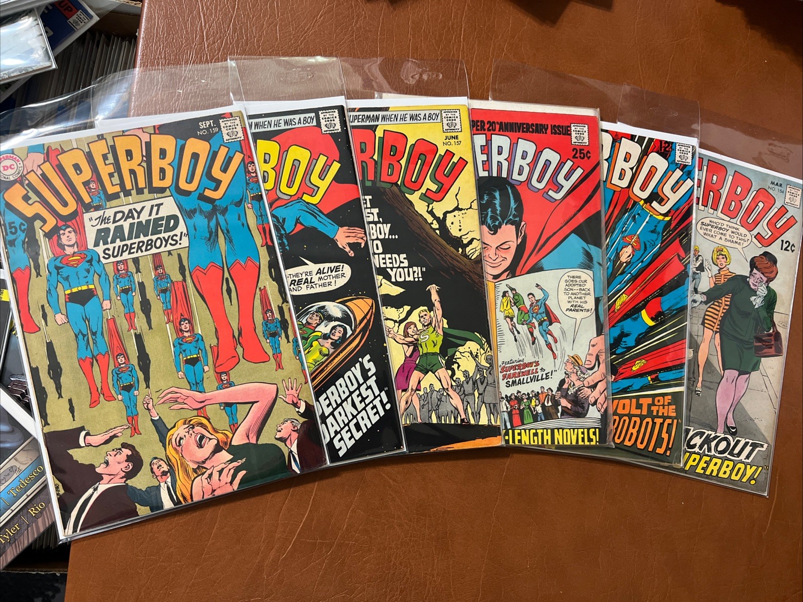 Silver Age Superboy Run of 6: FN- to VF & Up #154-159 DC Comics 1969 $9 Ship