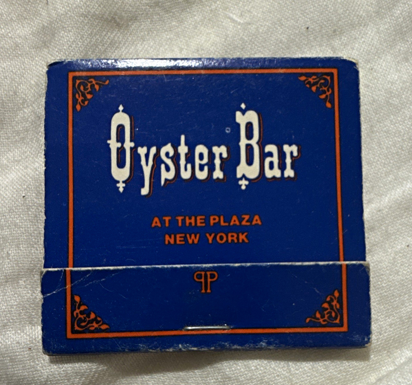 The Plaza New York Westin Hotels Oyster Bar Matchbook Cover Vintage