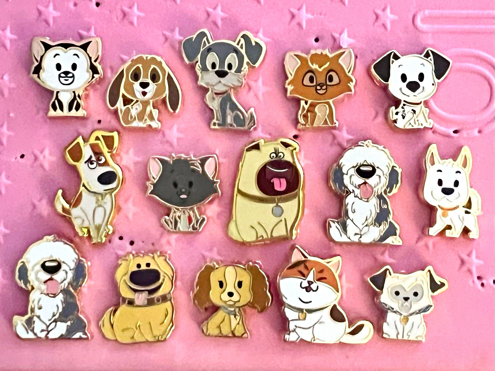 ATTN RESELLERS- Collection of 15 PALM Dogs / Cats Micro Disney and Fantasy Pins
