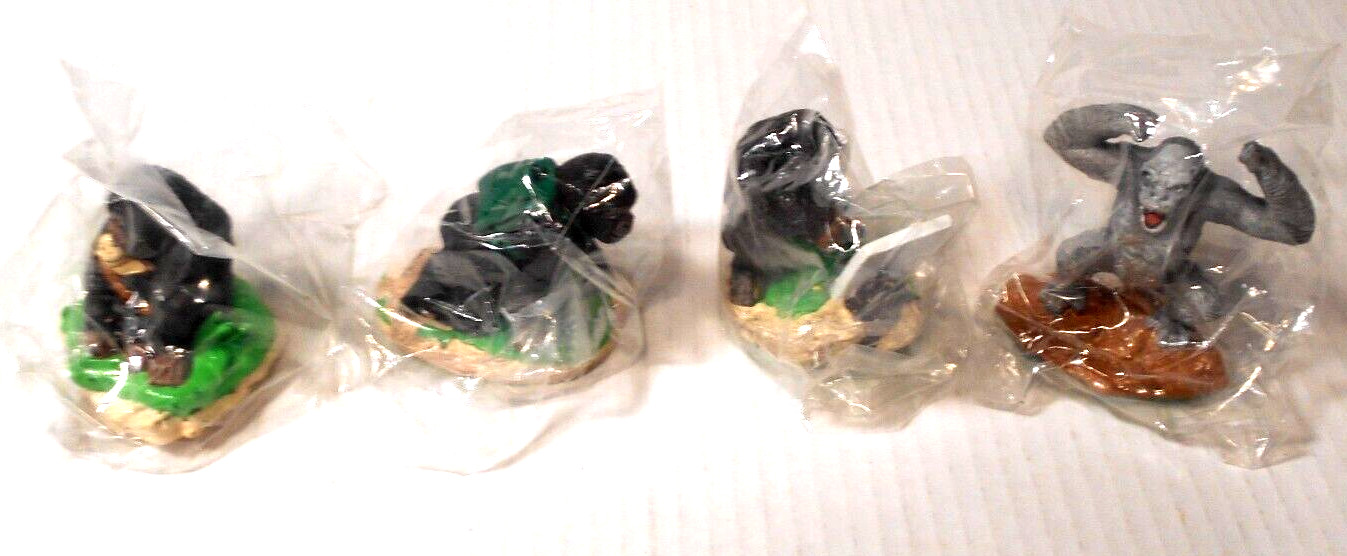 The Congo Movie 1995 Paramount Gorilla Dakin Inc Vintage  4 Figures New PVC