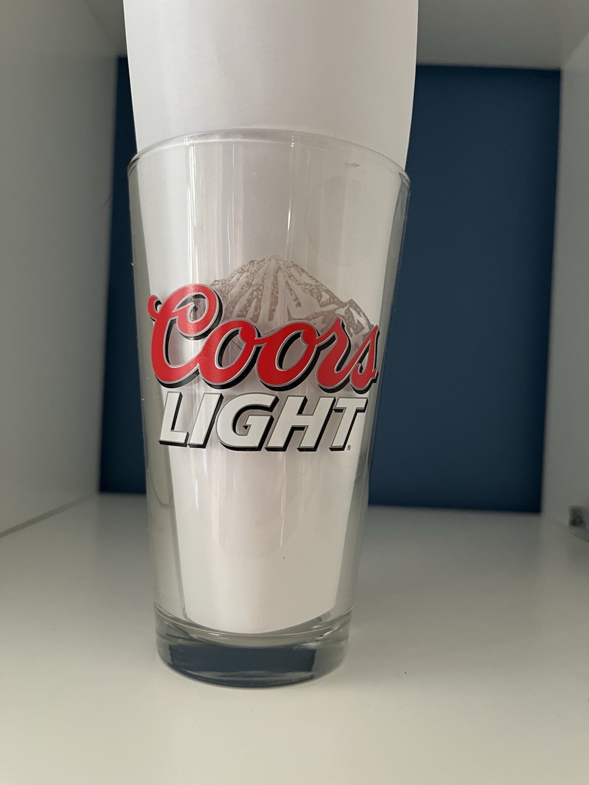 Coors Light 16 oz Beer Glass