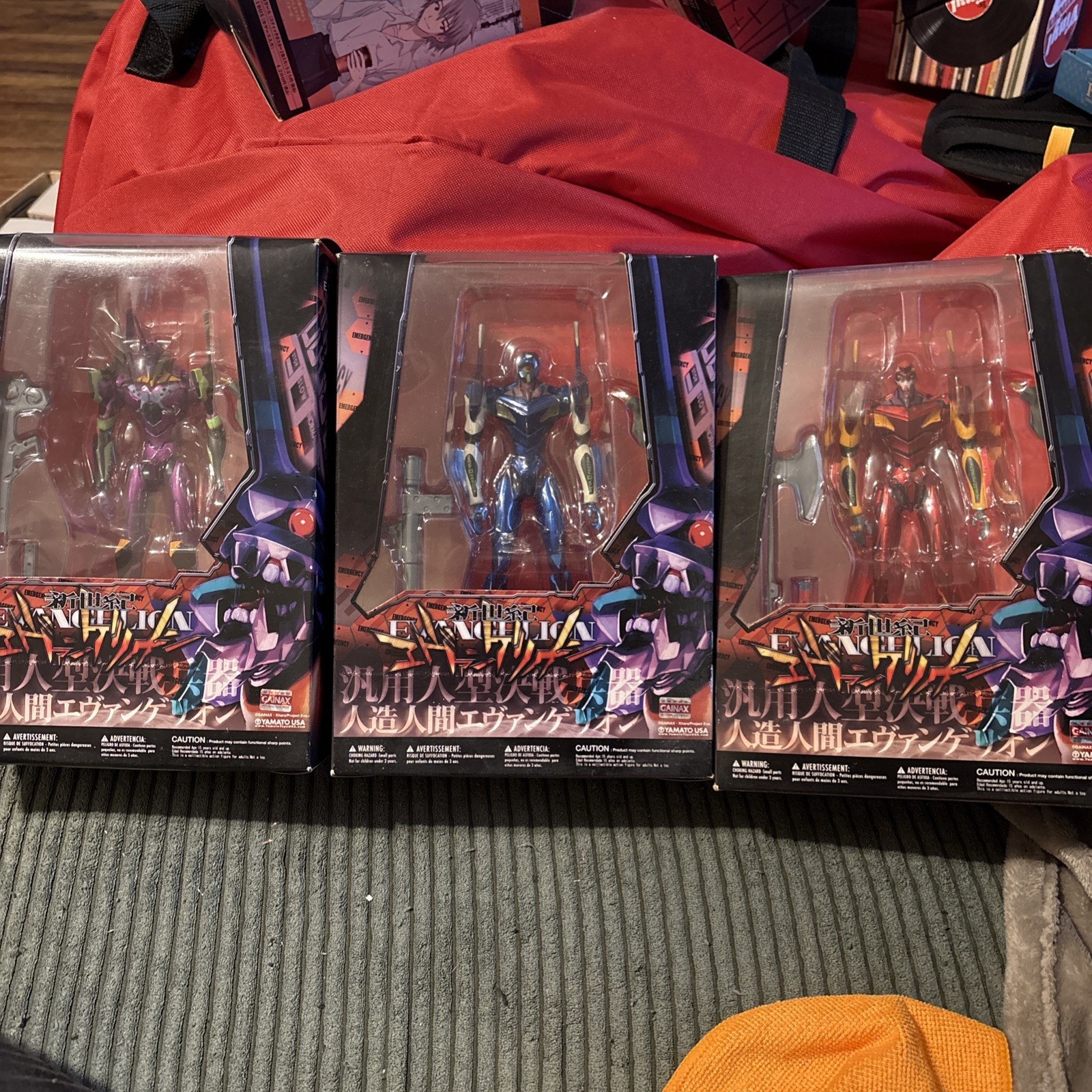 Full Set Neon Genesis Evangelion Figurine Eva-00 Eva-01 Eva-02 Metallic Paint