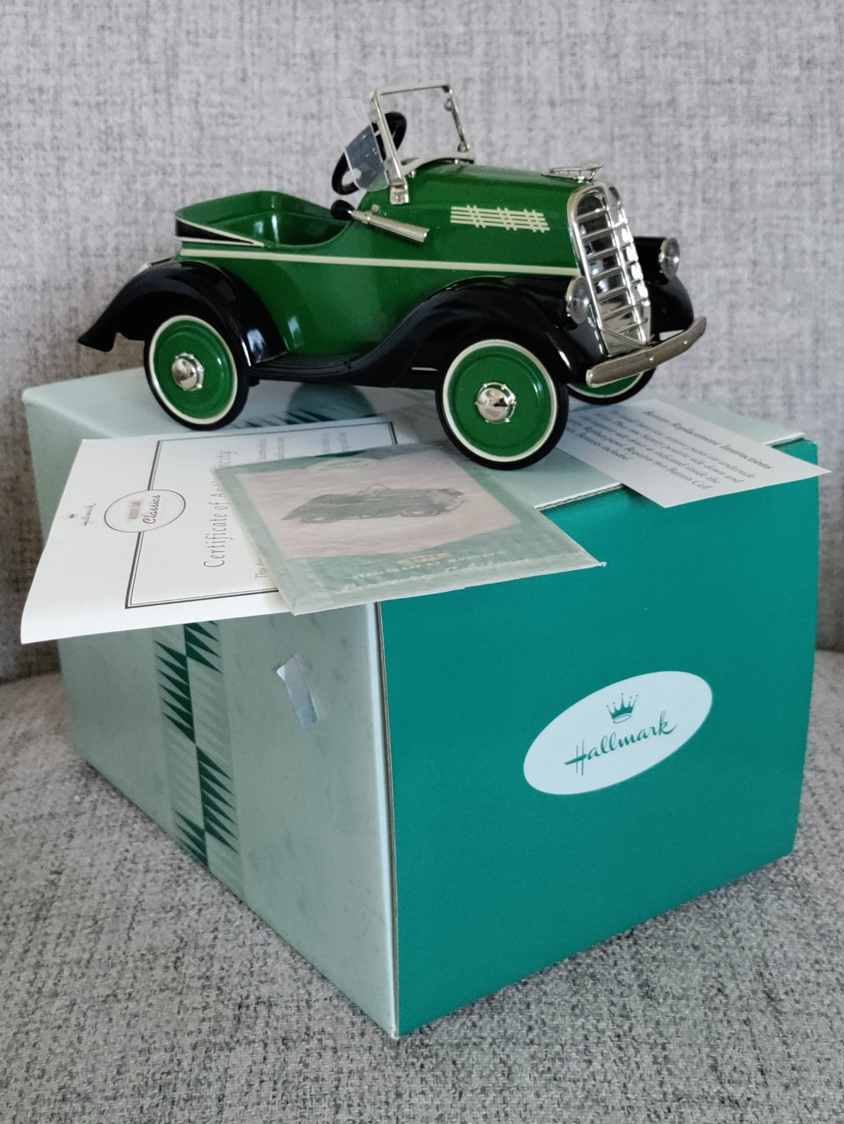 Hallmark Kiddie Car Classics 1935 Steelcraft Murray Luxury Edition W/ Box COA