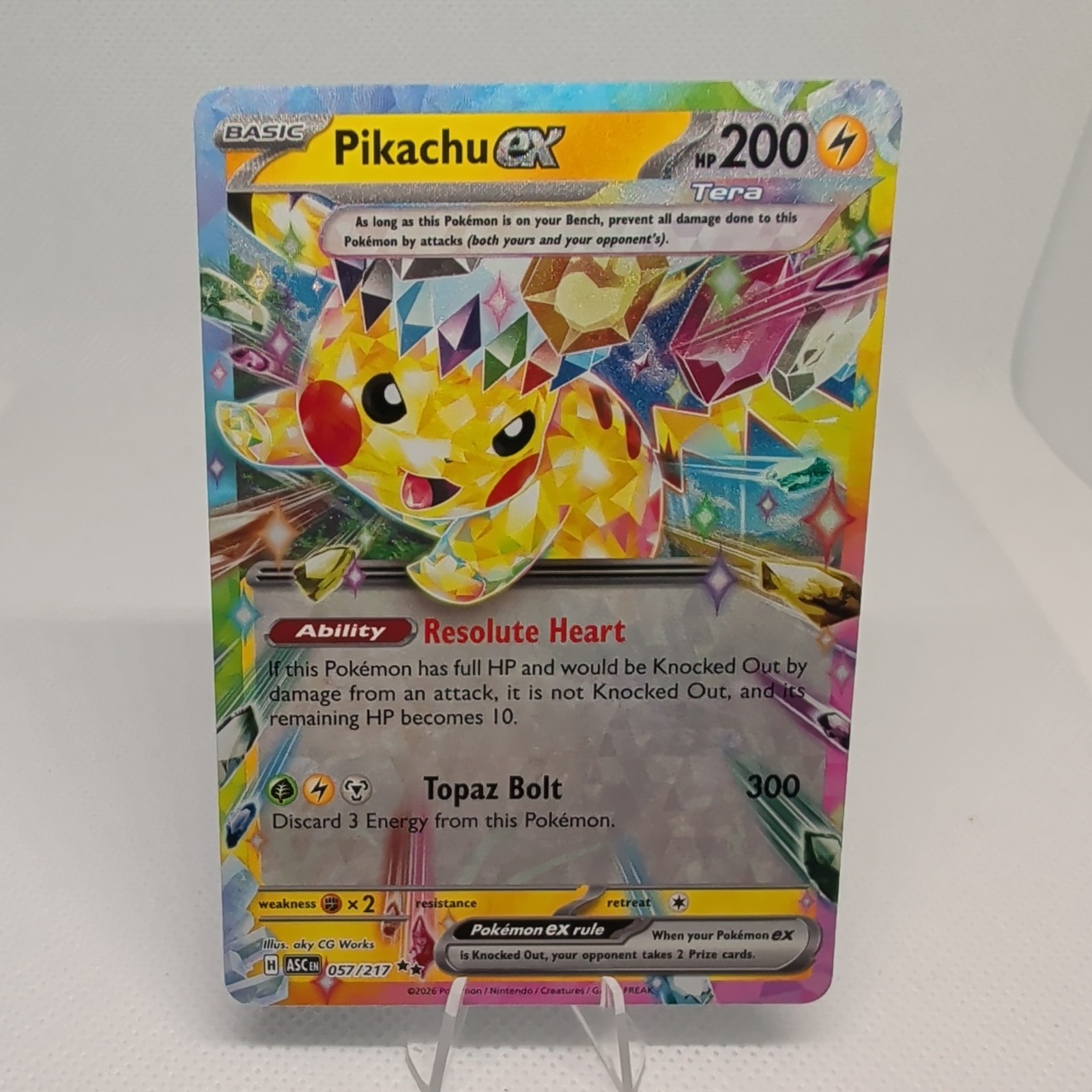 Pikachu ex Holo Double Rare ME: Ascended Heroes 057/217 NM