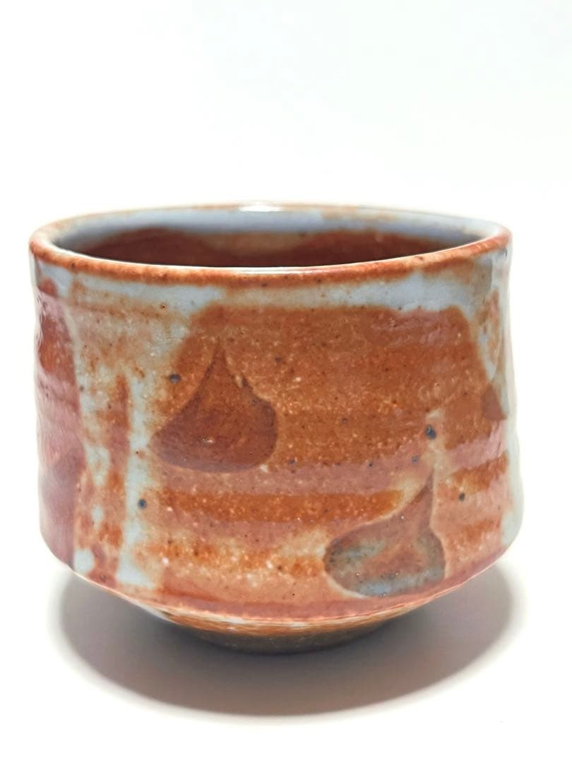 Tomoo Hamada Shino Tea Bowl Pottery Small Japanese Mug Art Ceramics