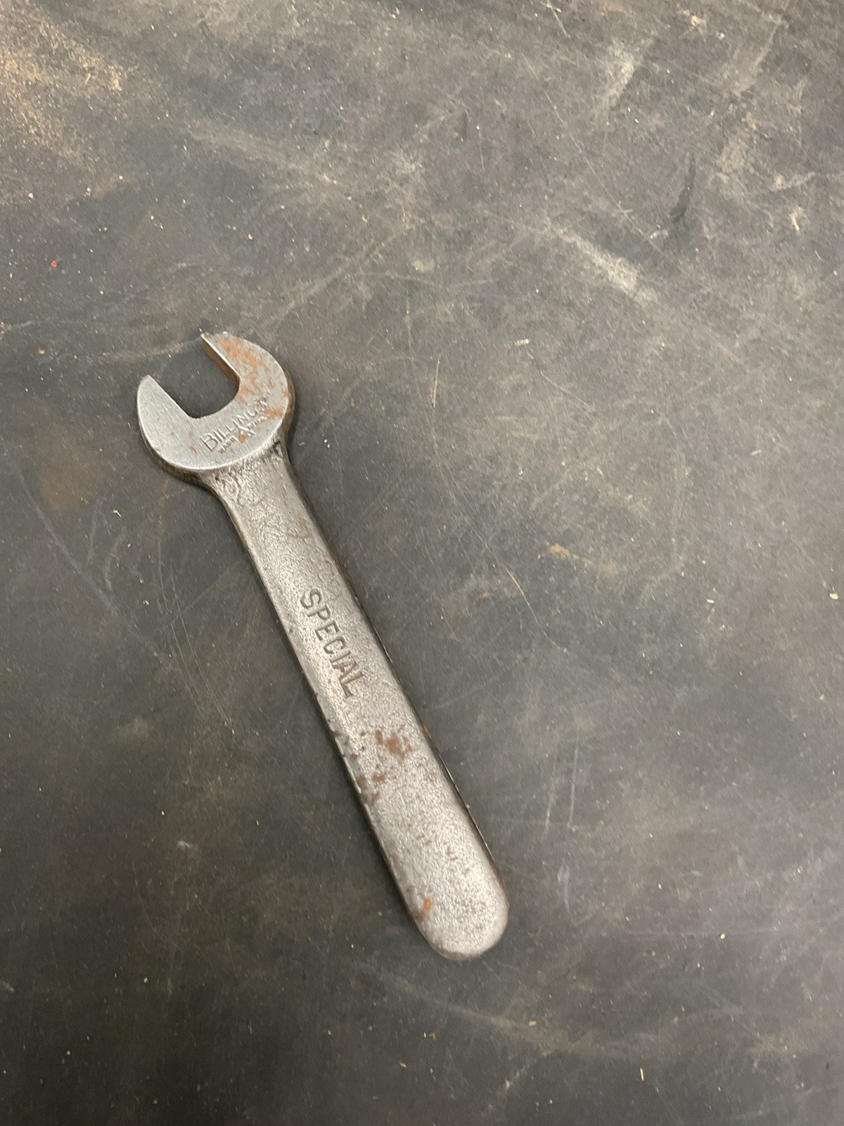 VINTAGE 7/16” BILLINGS No. 701 SPECIAL SINGLE OPEN END Lathe ENGINEERS Wrench