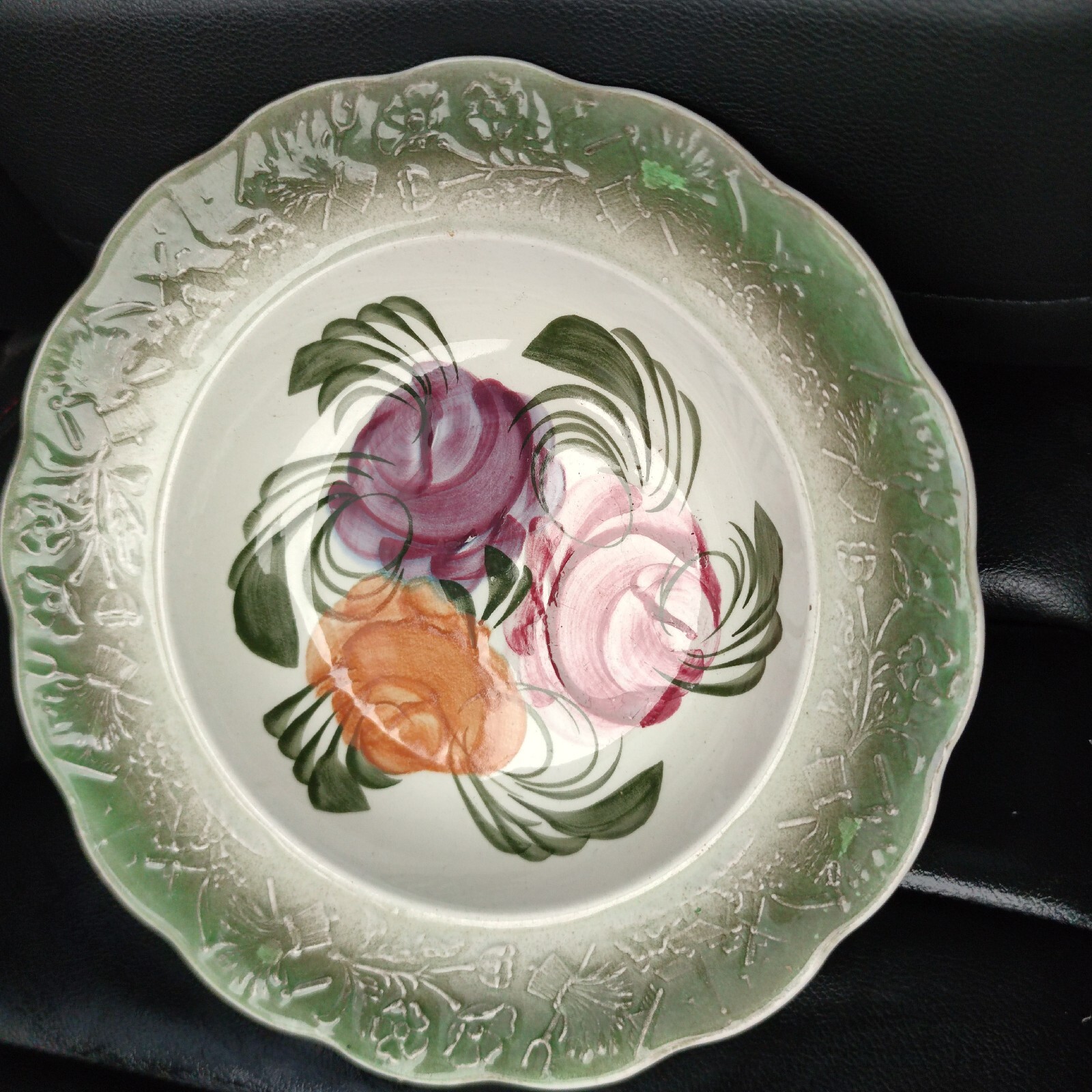 Ethnic wall plate Western Ukraine 1919-1937.  hand painted Czamanski Wloclawek 3