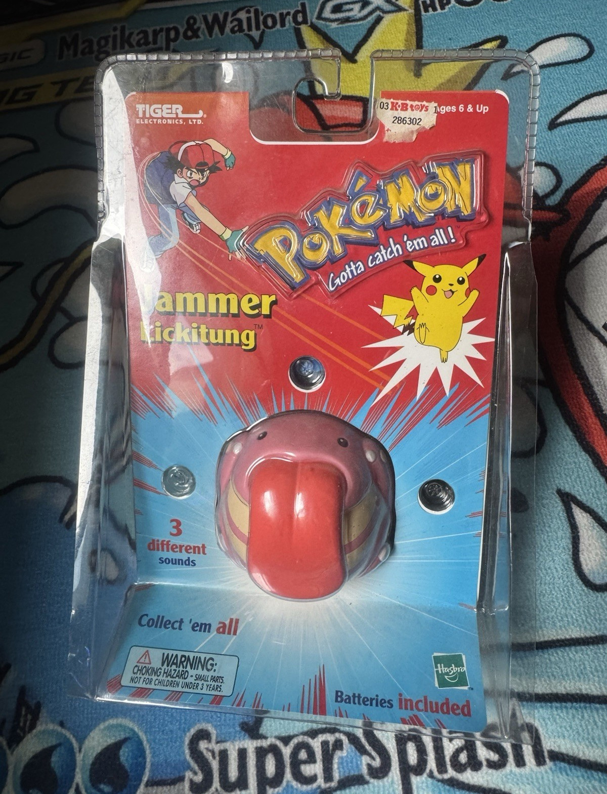 Tiger Electronics Pokémon Lickitung Hammer Tongue Buzzer, Sounds, Batteries Incl