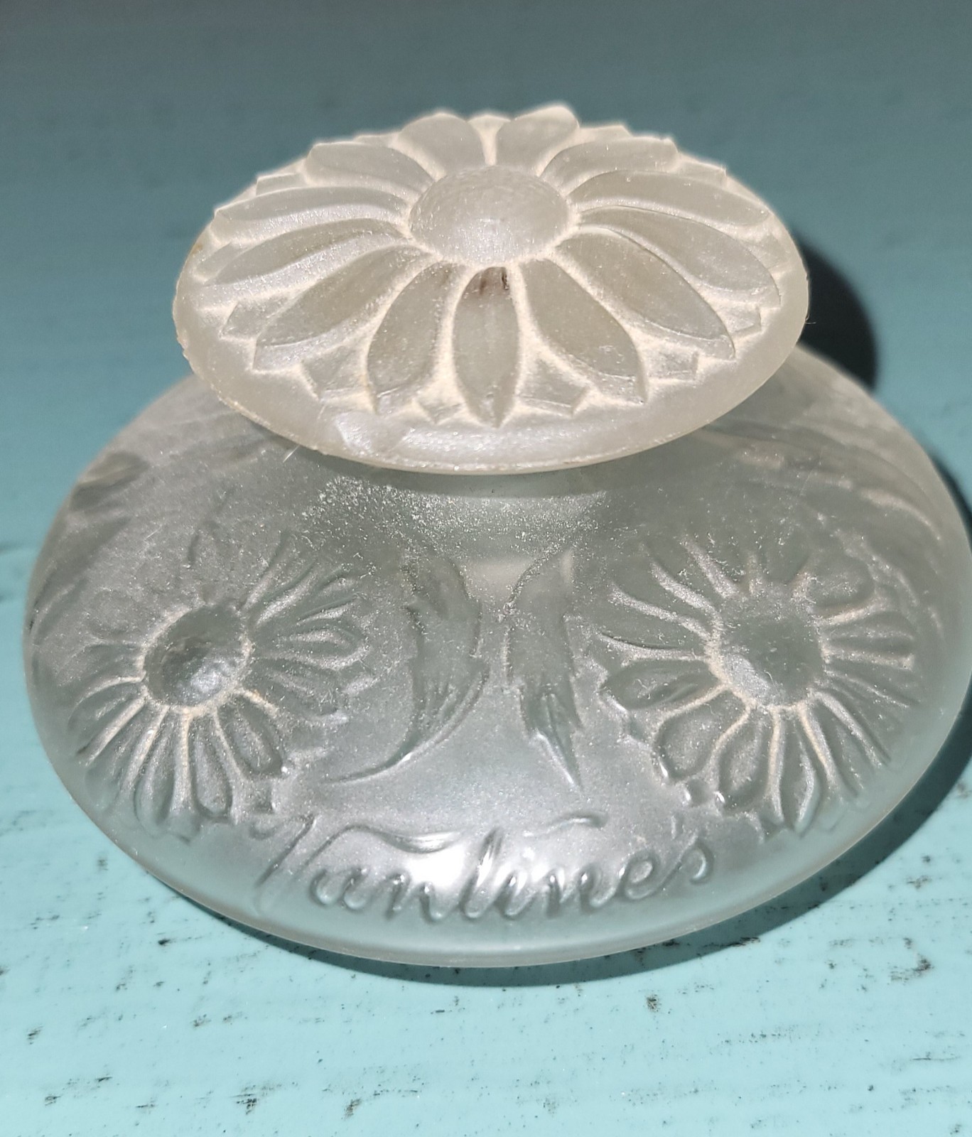 Vintage Vantine Perfume Bottle Vintage 1920's Frosted Flower Design WOW Vintage Vantine Perfume Bottle Vintage 1920's Frosted Flower Design WOW