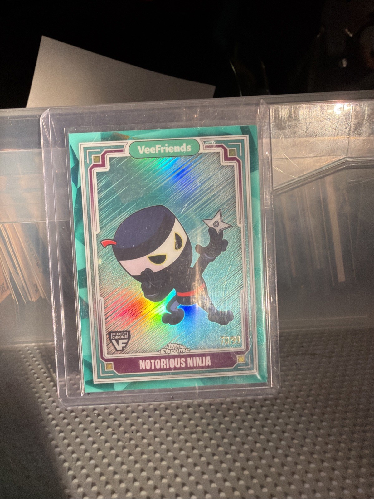 VeeFriends Topps Chrome NYCC 2024 Notorious Ninja Promo Green 70 /99