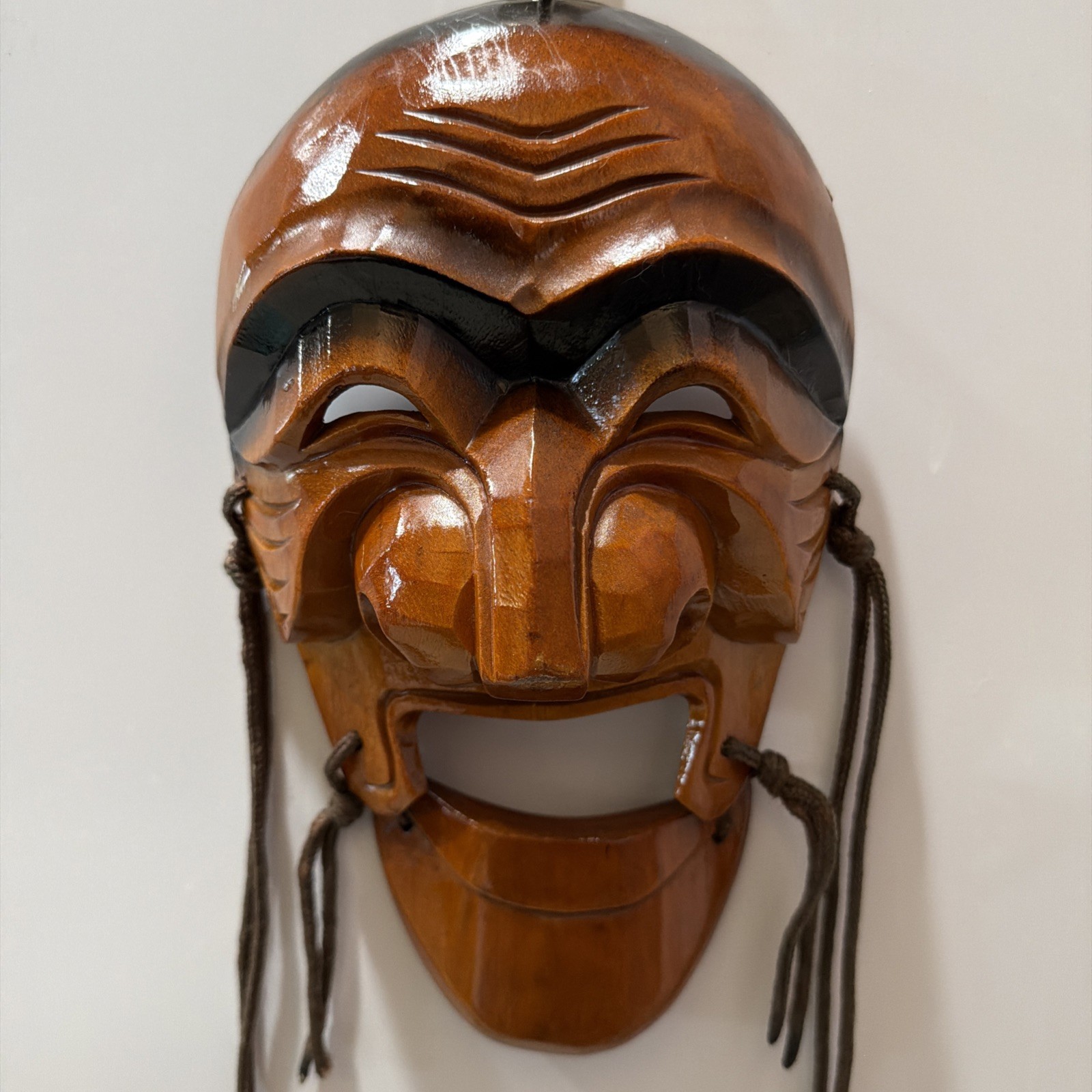 Korean traditional design wooden mask for face Hahoetal