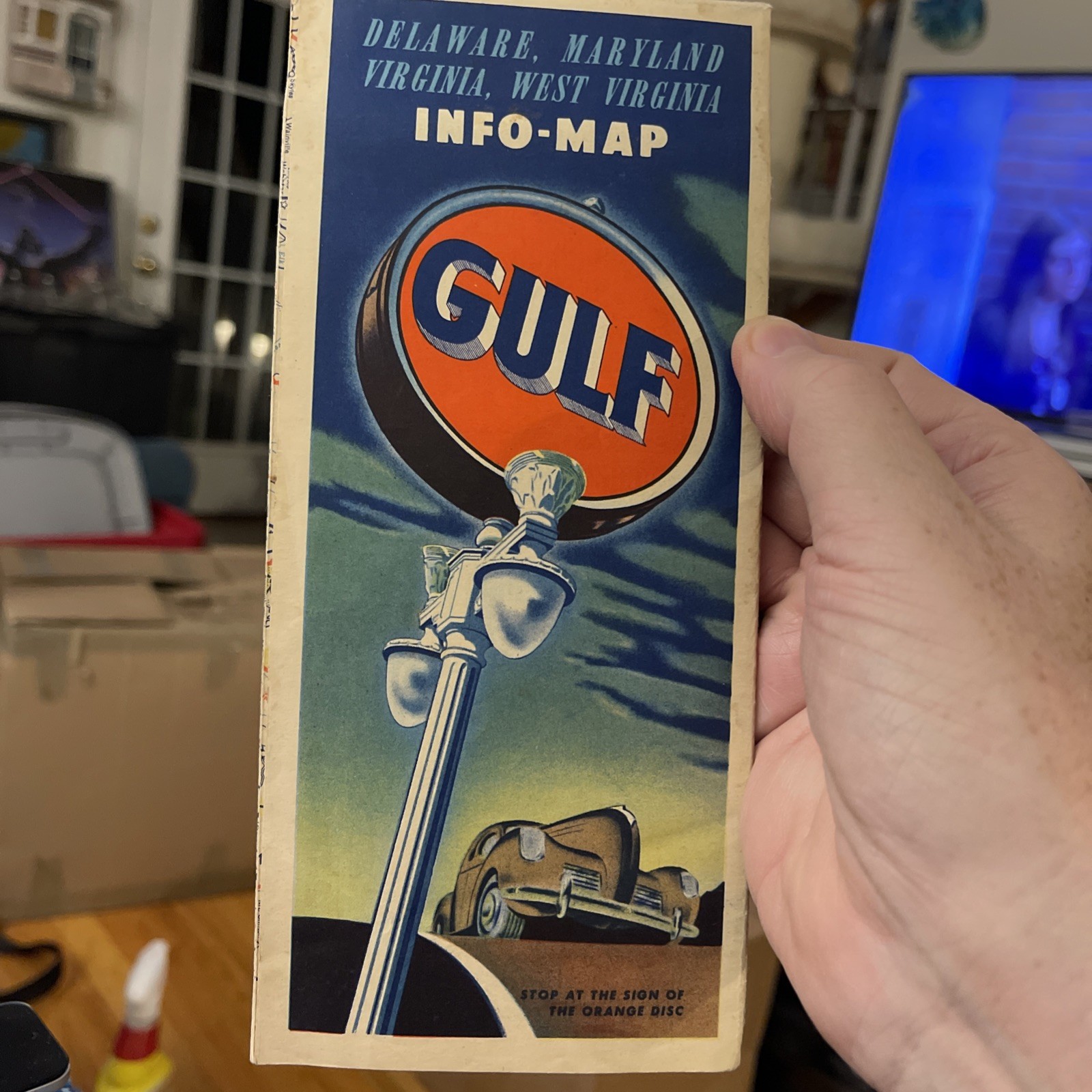1940s Vtg GULF Oil, Delaware, Maryland, Virginia, W. Virginia Folding Road Map 1940s Vtg GULF Oil, Delaware, Maryland, Virginia, W. Virginia Folding Road Map