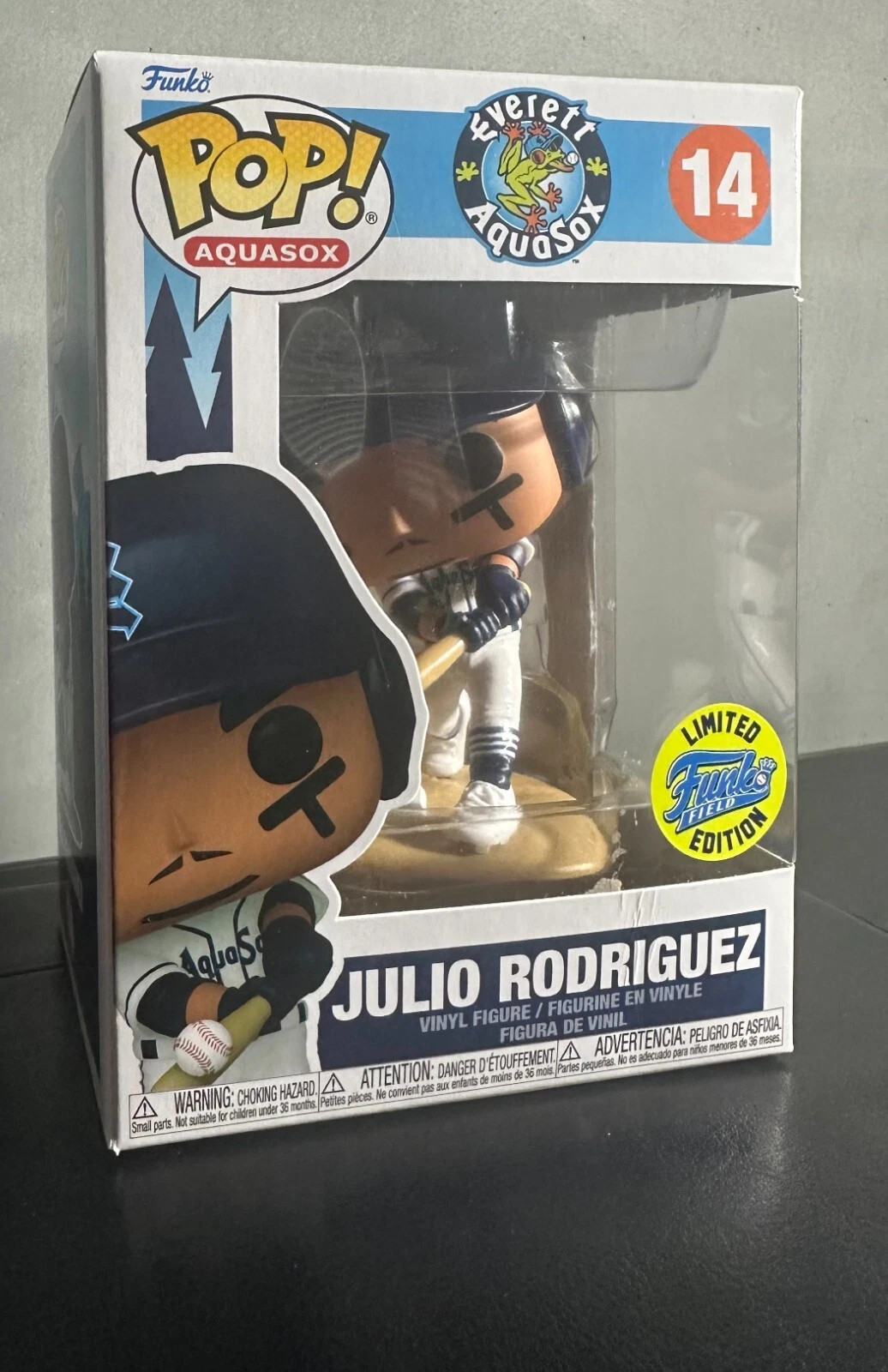 Julio Rodriguez AquaSox #14 Funko Pop - 6/21/24 Funko Field Exclusive Unopened
