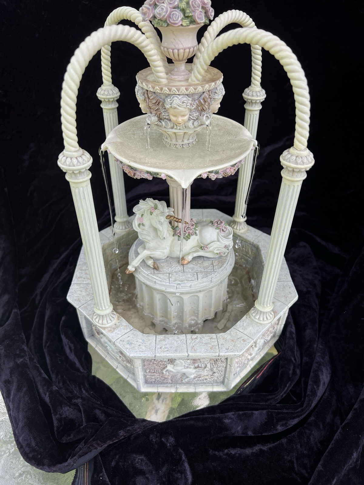 Vintage Franklin Mint Unicorn Fountain
