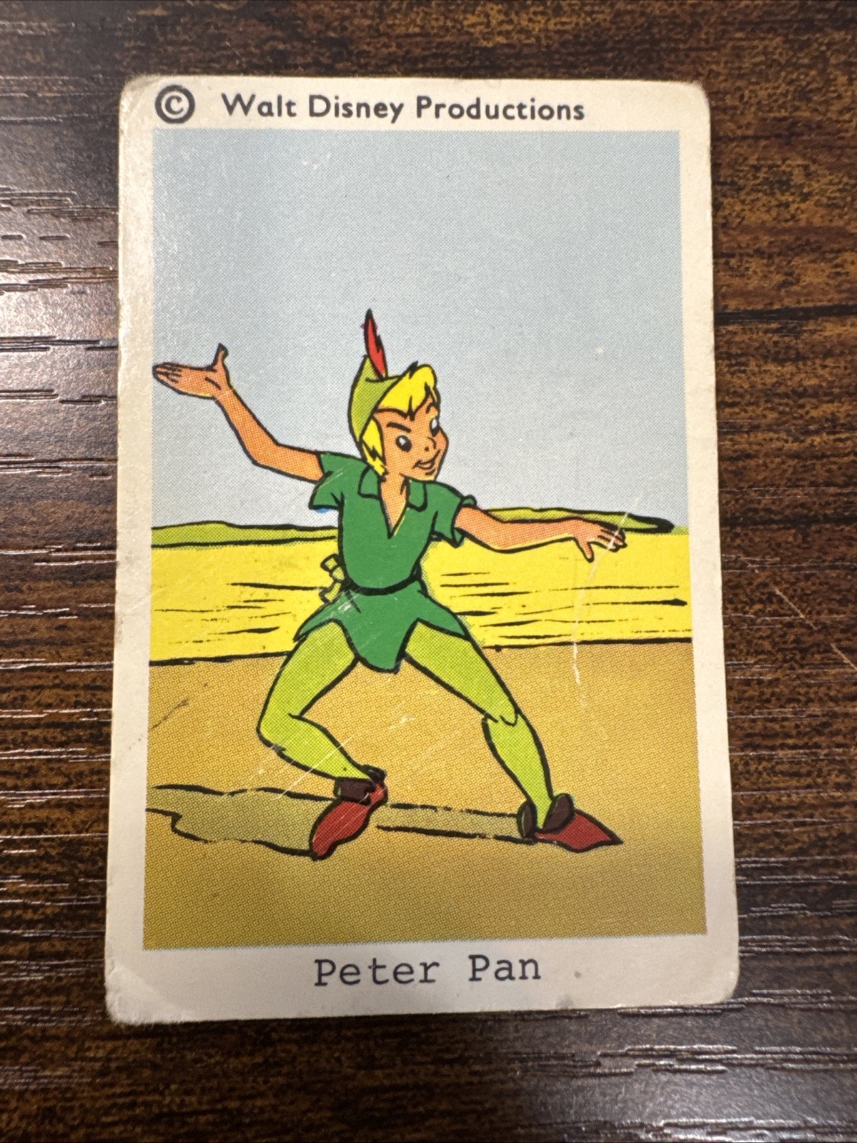 1960s Dutch Walt Disney Peter Pan Card 1960s Dutch Walt Disney Peter Pan Card