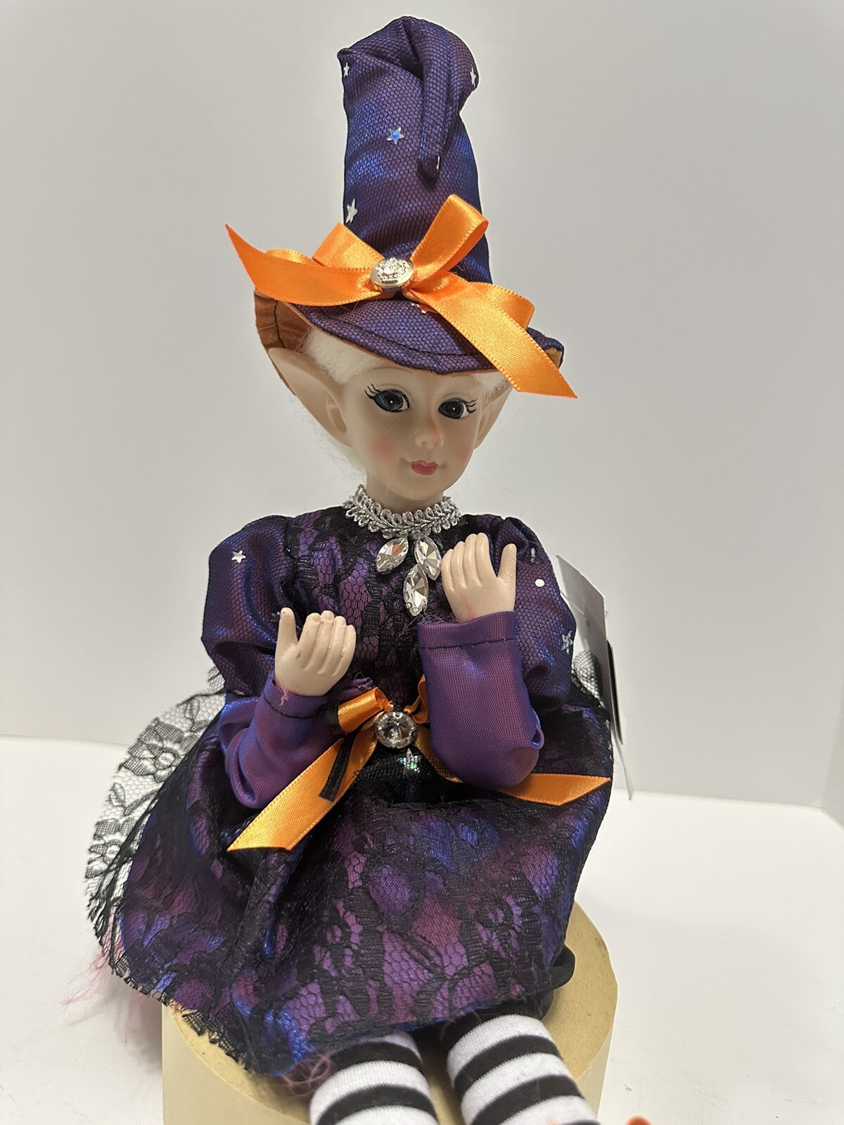 20” Halloween Fall Elf Fairy Posable Shelf Sitter Witch Home Decor