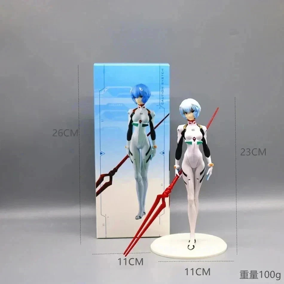 Rei Ayanami EVA Figure with Spear of Longinus Neon Genesis Evangelion Anime Coll