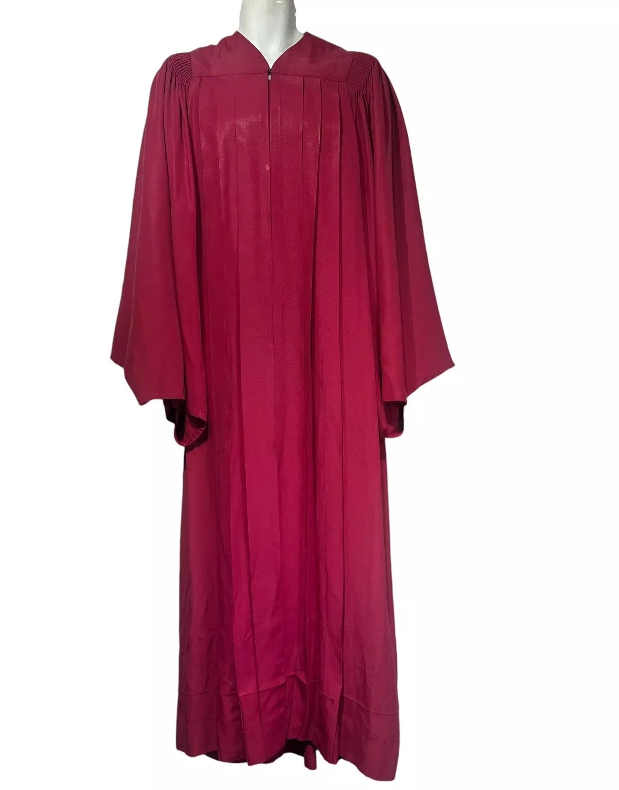 Vintage E.R. Moore Co Burgundy Choir Pulpit Gown Robe Traditional Churchwear