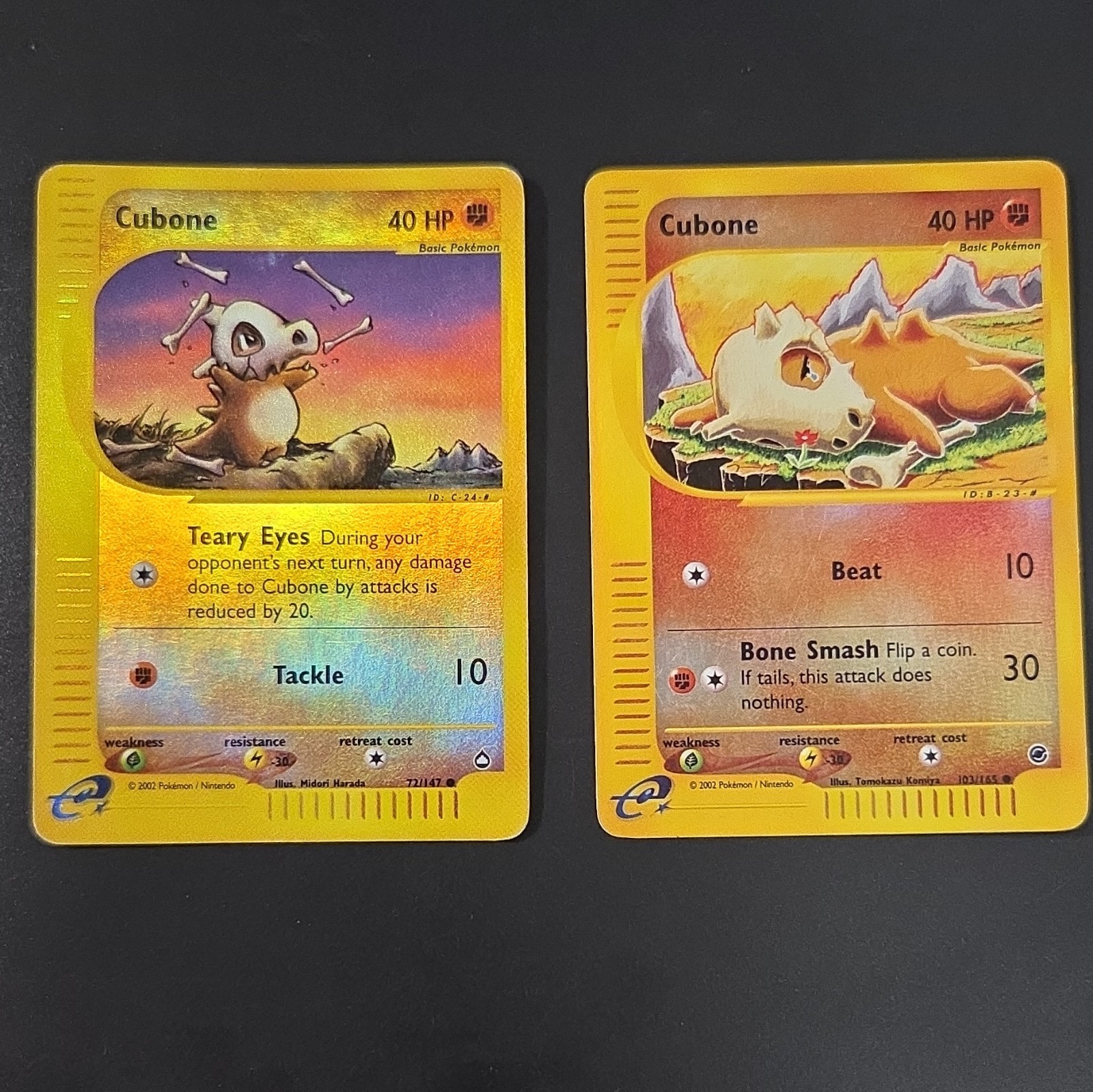 Pokemon TCG Cubone Aquapolis Expedition ENG 2002 71/147 103/165 Reverse Holo