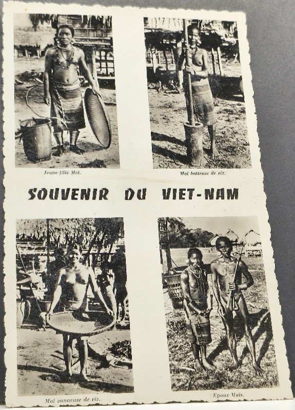 indigenous minority Central Highlands of Vietnam ethnographic postcard