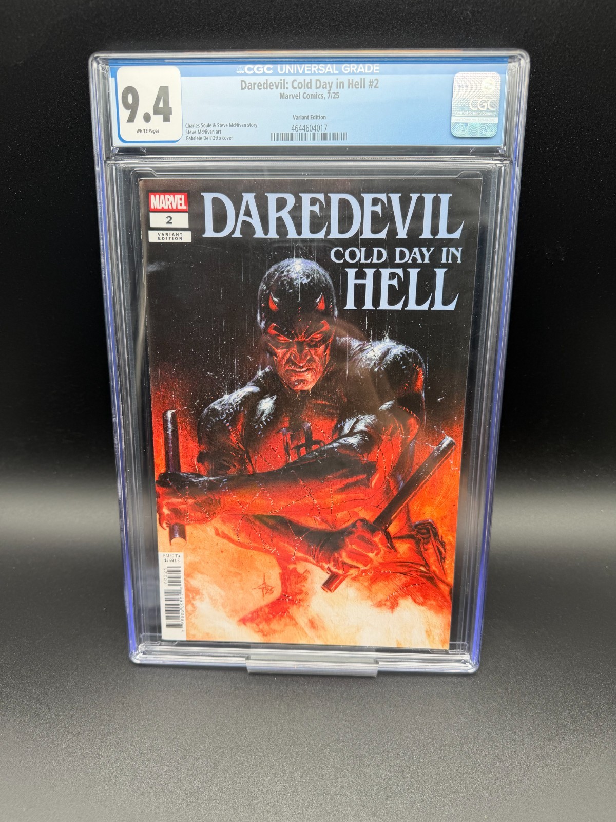 Daredevil Cold Day in Hell 2 CGC 9.4 Marvel 2025 Variant Edition Graded Slab