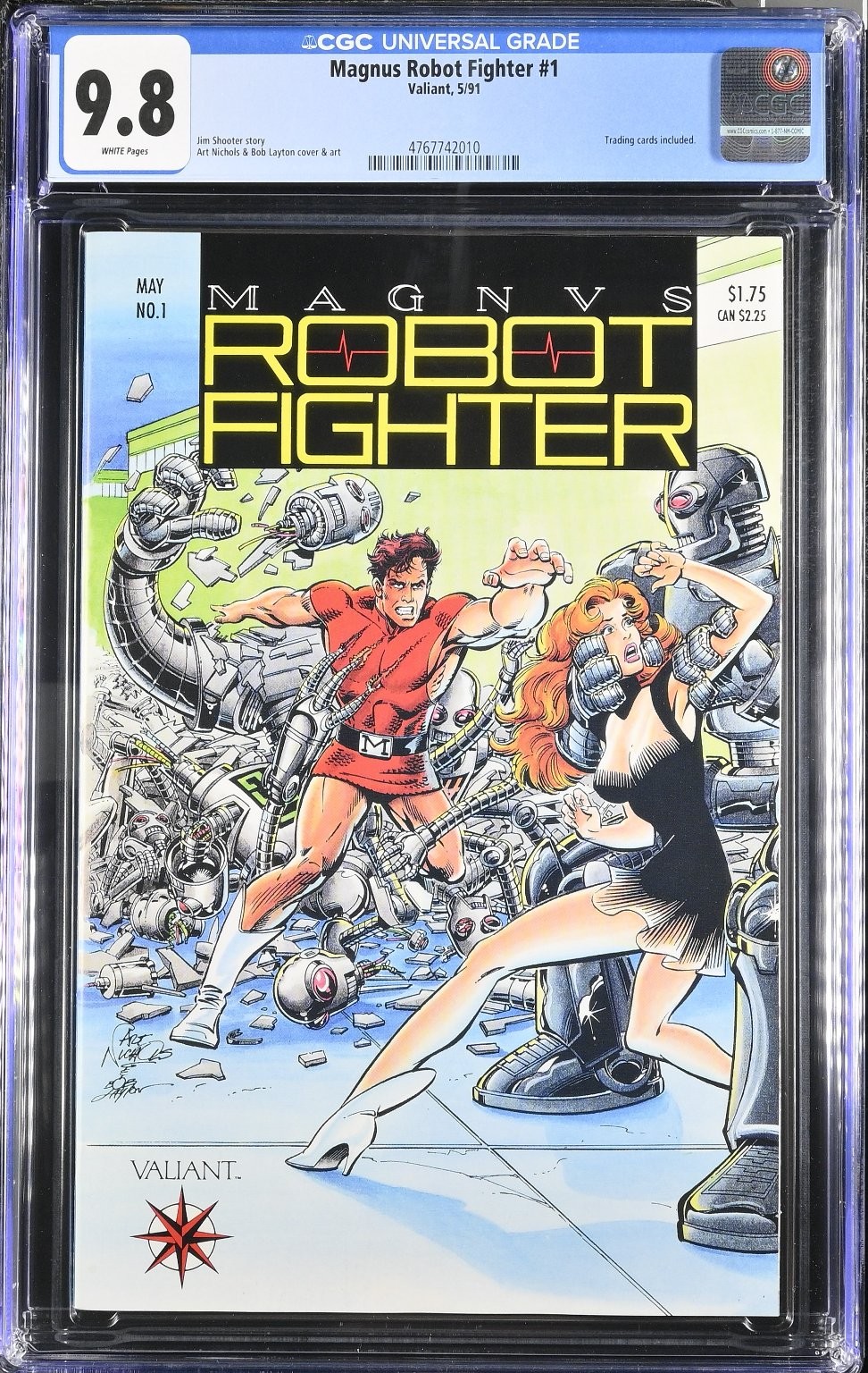 Magnus Robot Fighter #1 CGC 9.8 White Pages Valiant 1991
