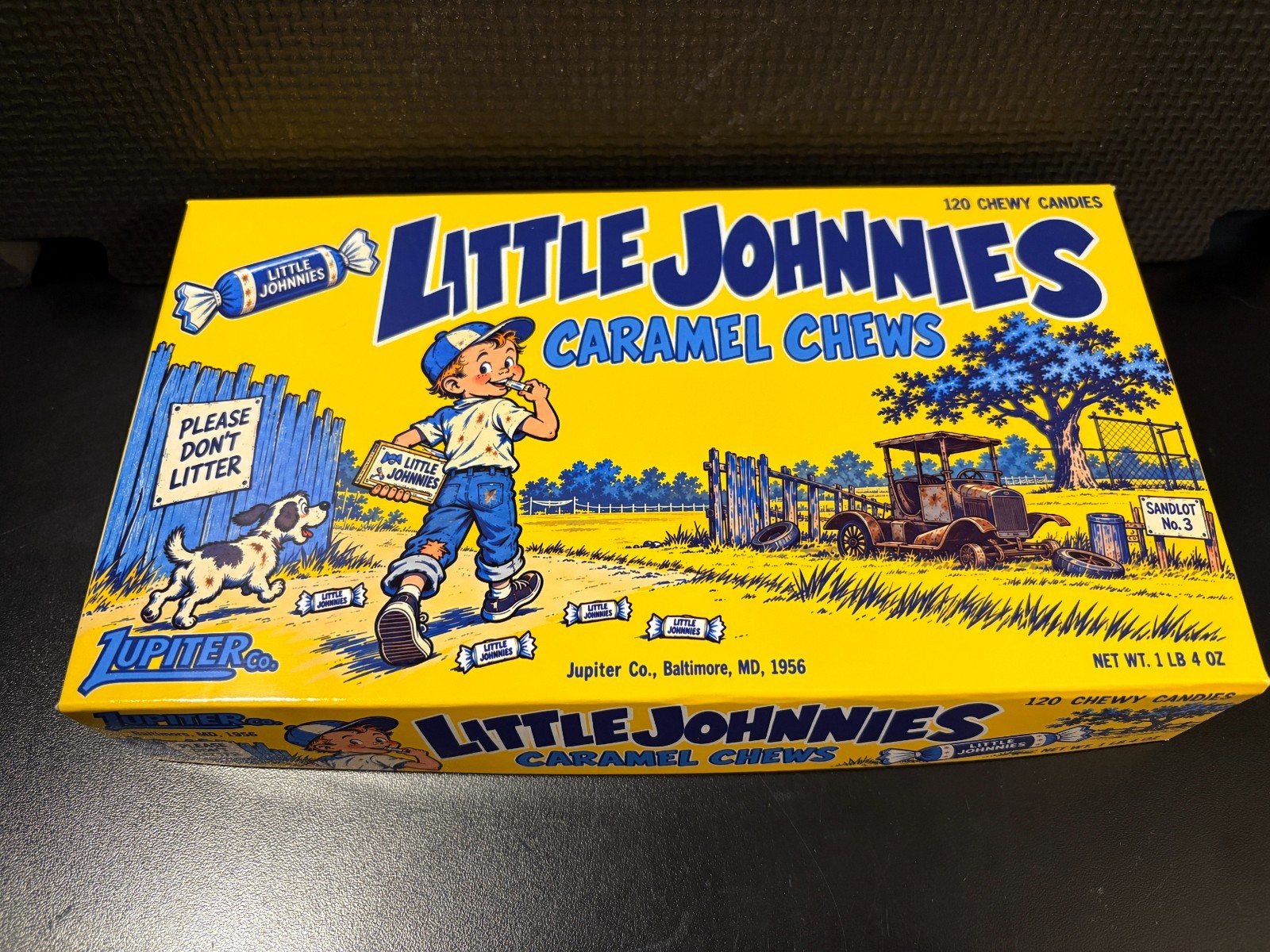 1956 Little Johnnies Caramel Chews (inspired) - Custom design display box