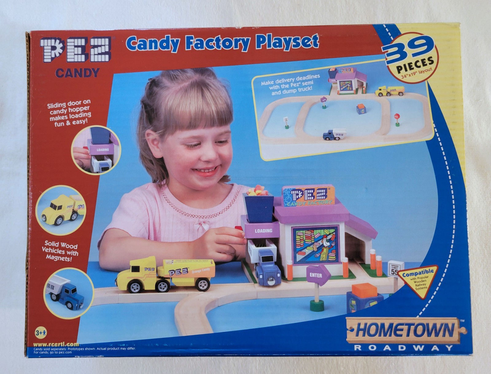 RARE - Pez Candy Factory Playset - RC Ertl - 2003 - 39 Pieces - New in Box - MIB