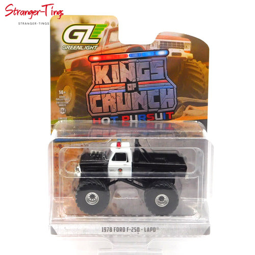 Greenlight 49170-A - 1/64 Kings of Crunch Hot Pursuit - 1978 Ford F-250 - Lapd Greenlight 49170-A - 1/64 Kings of Crunch Hot Pursuit - 1978 Ford F-250 - Lapd