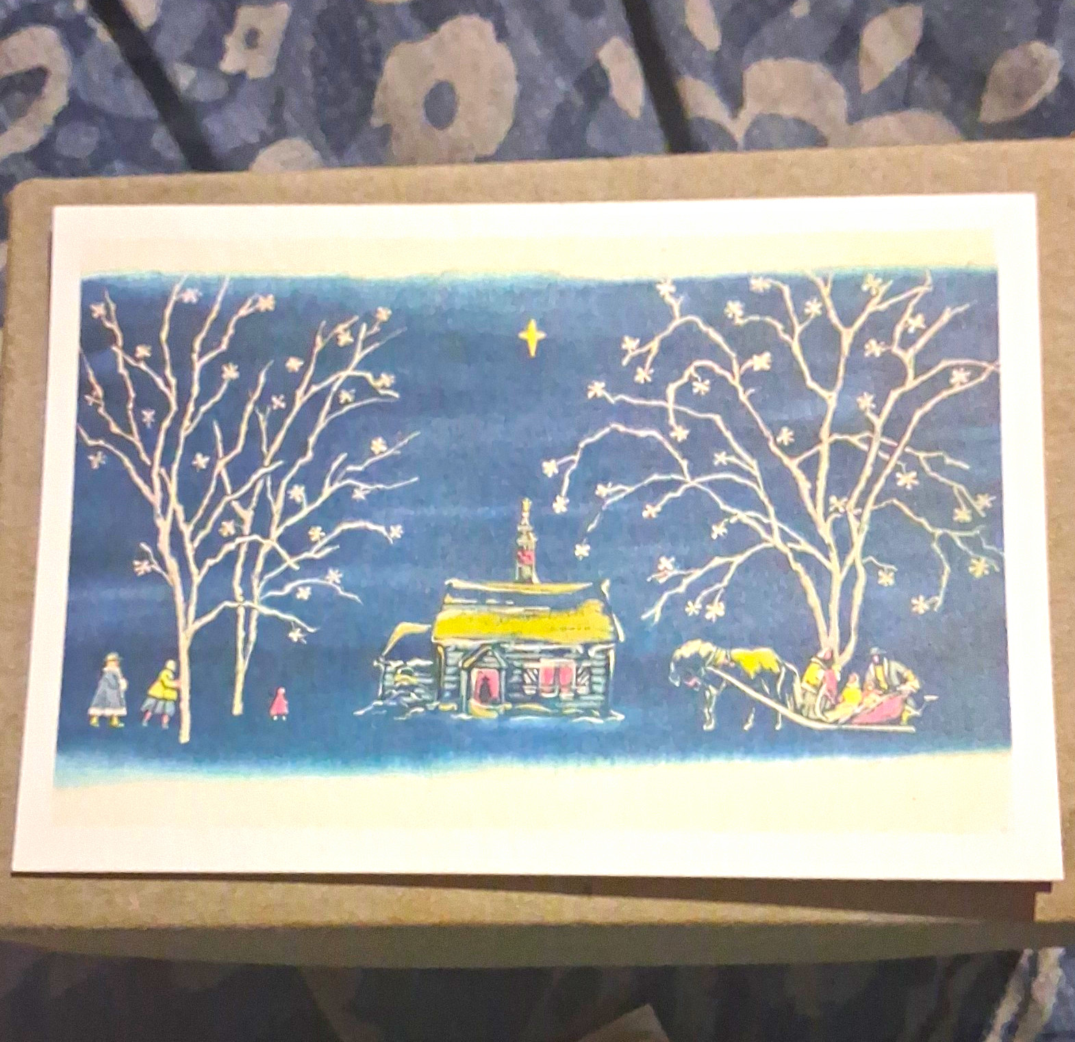 Vintage CASPARI Christmas Greeting Card Best Wishes for Christmas (5) CARDS