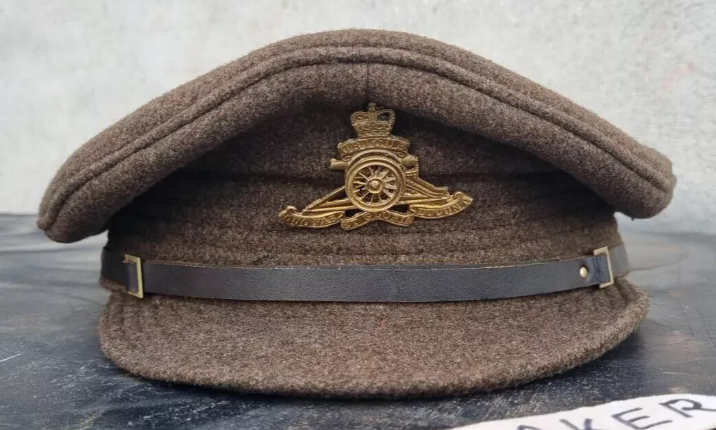 BRITISH 1918 DATED WW1 OTHER RANKS WOOL TRENCH CAP ROYAL ARTILLERY
