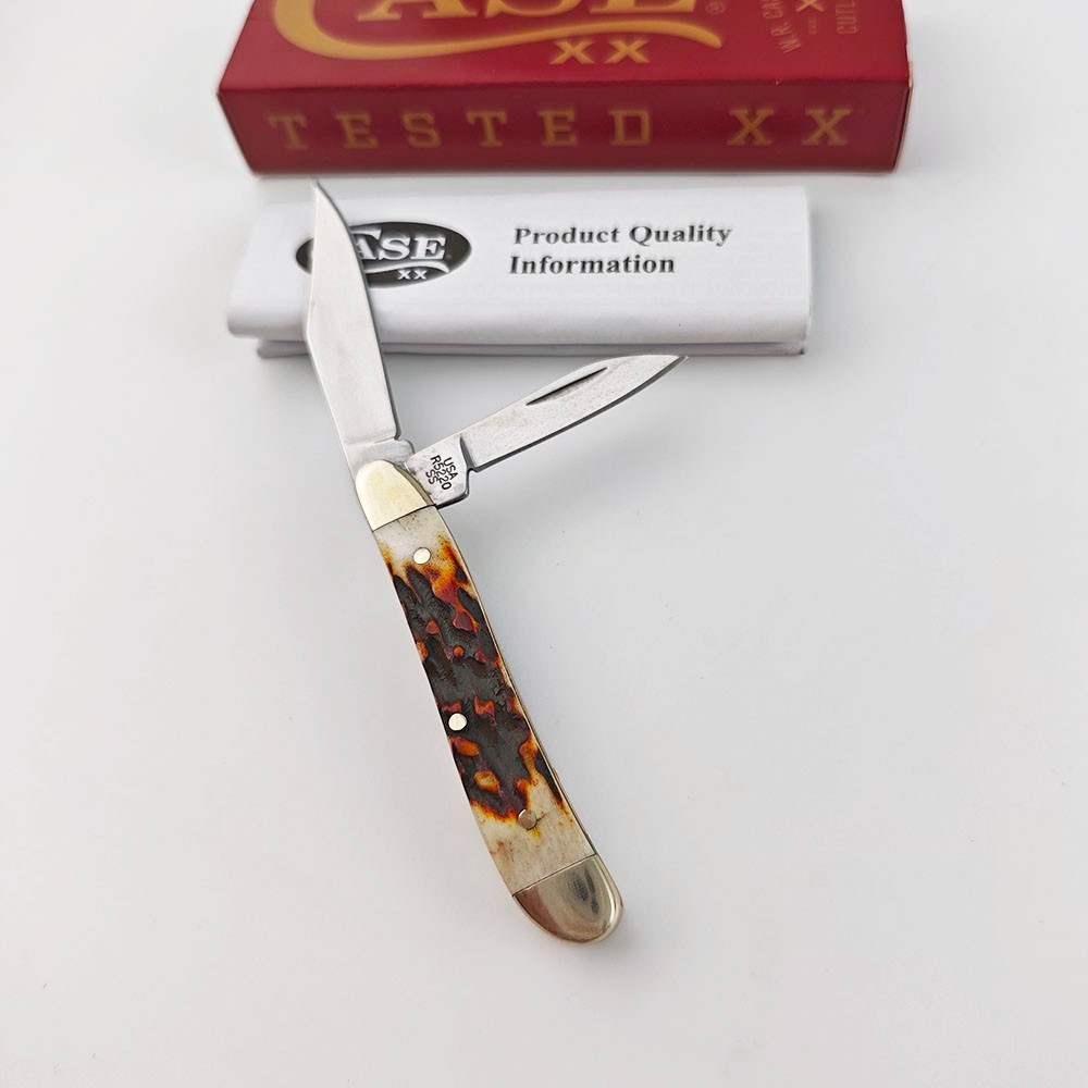 Case xx Knives Peanut Genuine Red Deer Stag Pocket Knife Stainless 09443 NEW Case xx Knives Peanut Genuine Red Deer Stag Pocket Knife Stainless 09443 NEW