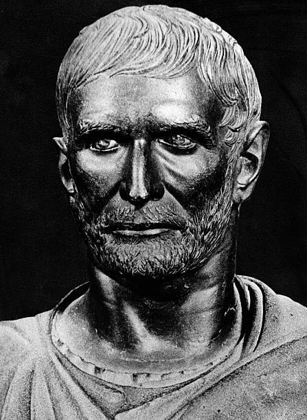 Lucius Junius Brutus So called Capitoline Brutus Bronze Roman artw- Old Photo 1