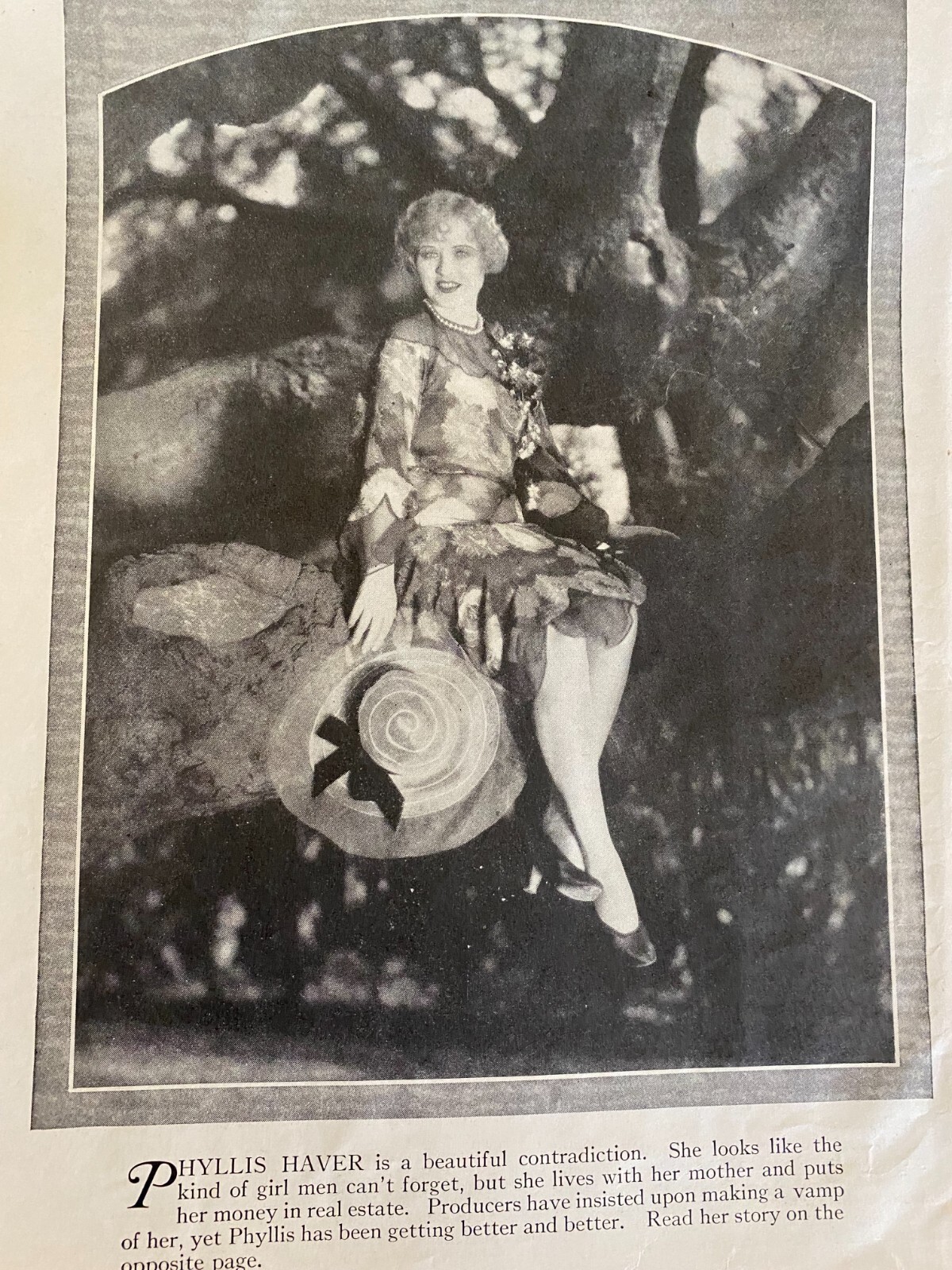 Phyllis Haver, Full Page Vintage Pinup