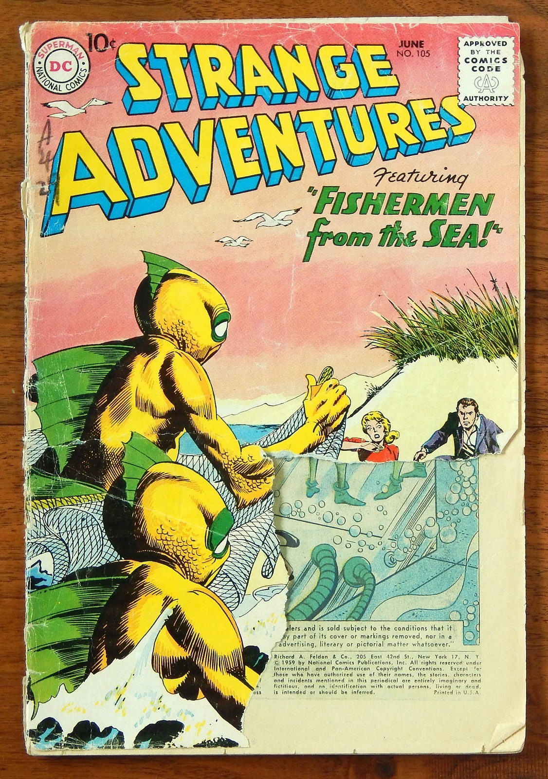 Strange Adventures #105 DC 1959 Gil Kane Cover Mike Sekowsky Silver Age Sci-Fi