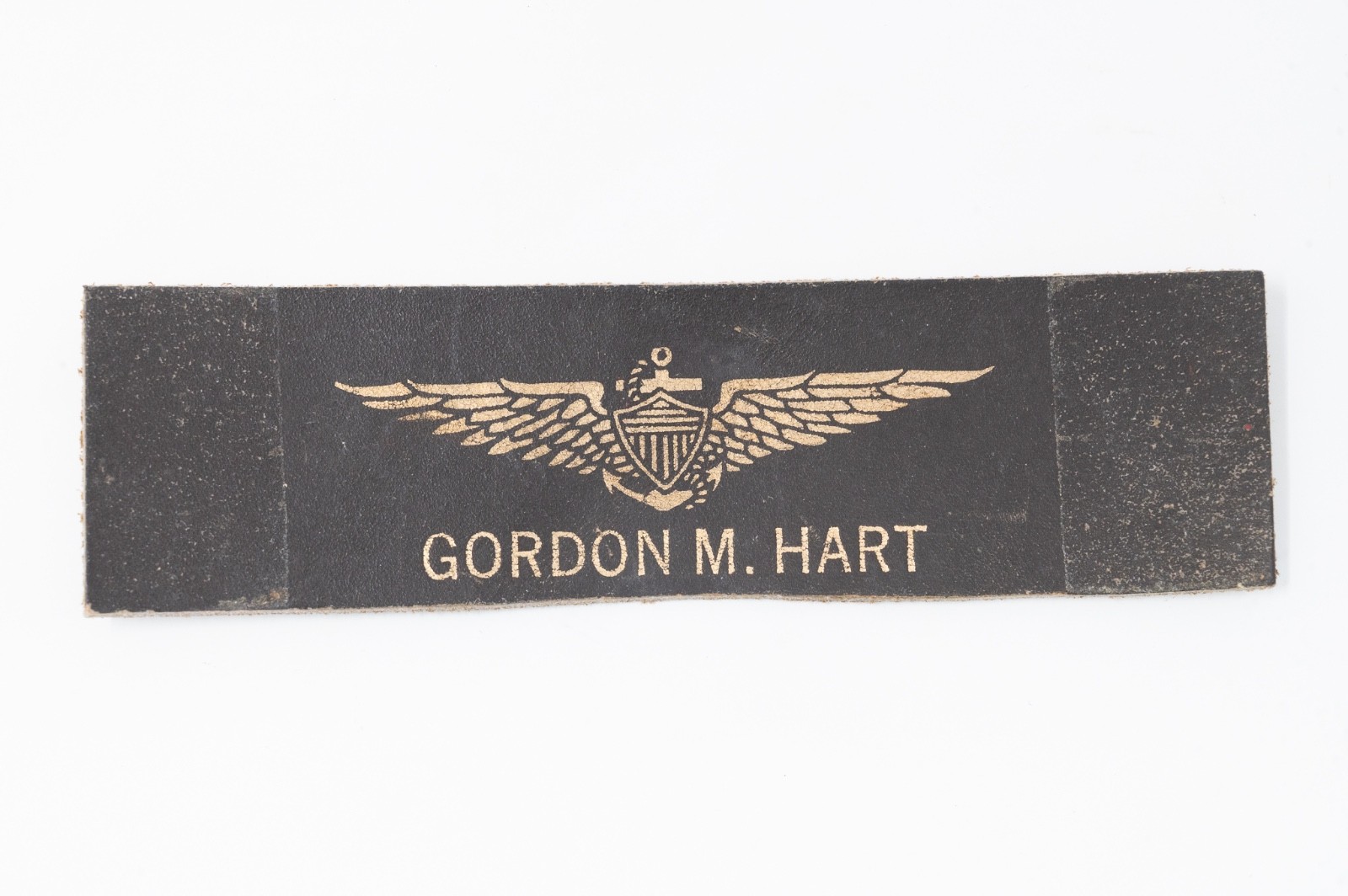 WWII Korea US Navy USN Leather Flight Jacket Name Tag